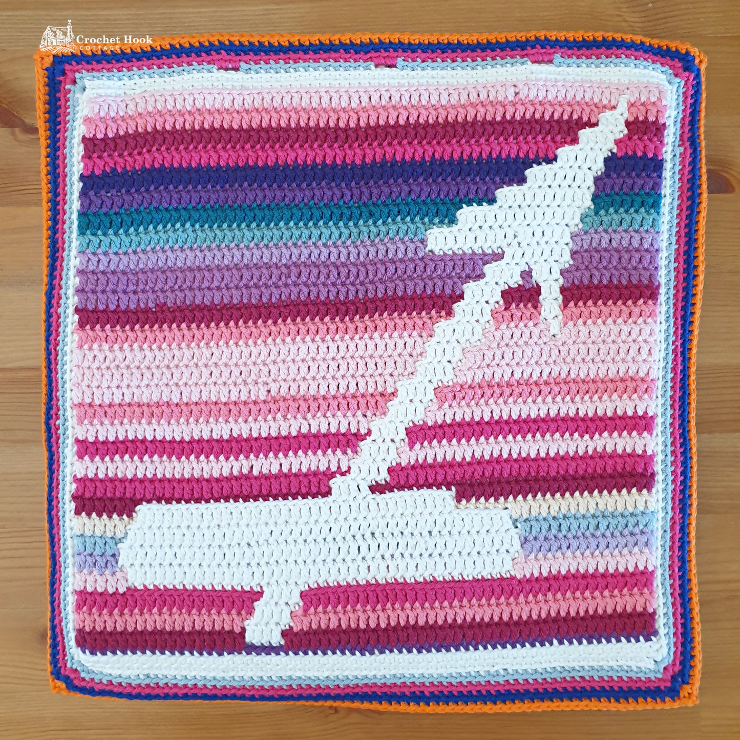 Crochet Pattern - Sagittarius Cushion Cover - mosaic crochet pattern