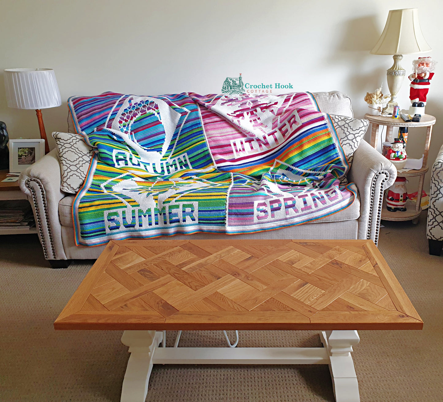 Crochet Pattern - Four Seasons Temperature Blanket