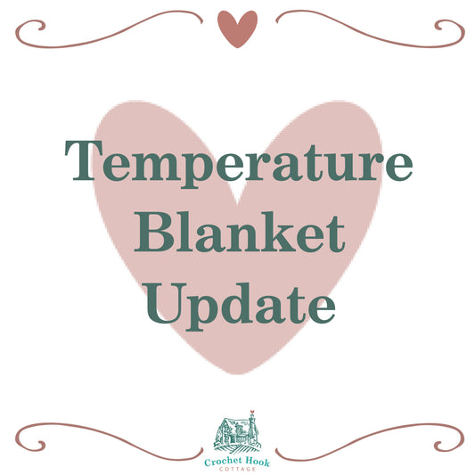 Check out how my temperature blanket patterns are going!