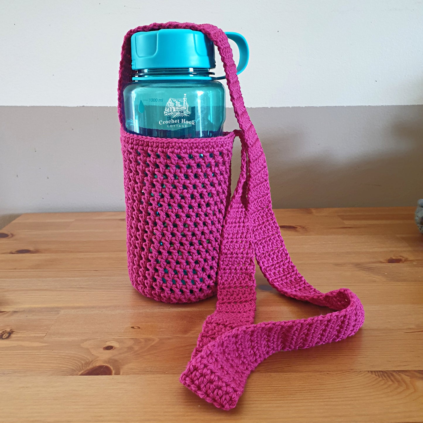 Bottle Holder with Crossbody Strap, Drink Bottle Bag