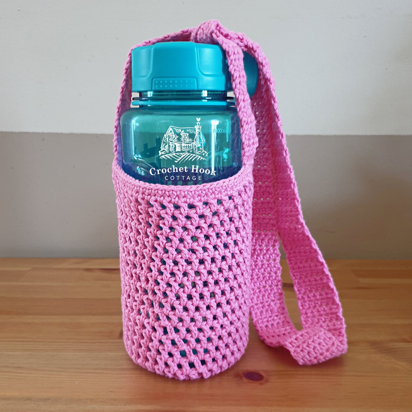 Bottle Holder with Crossbody Strap, Drink Bottle Bag