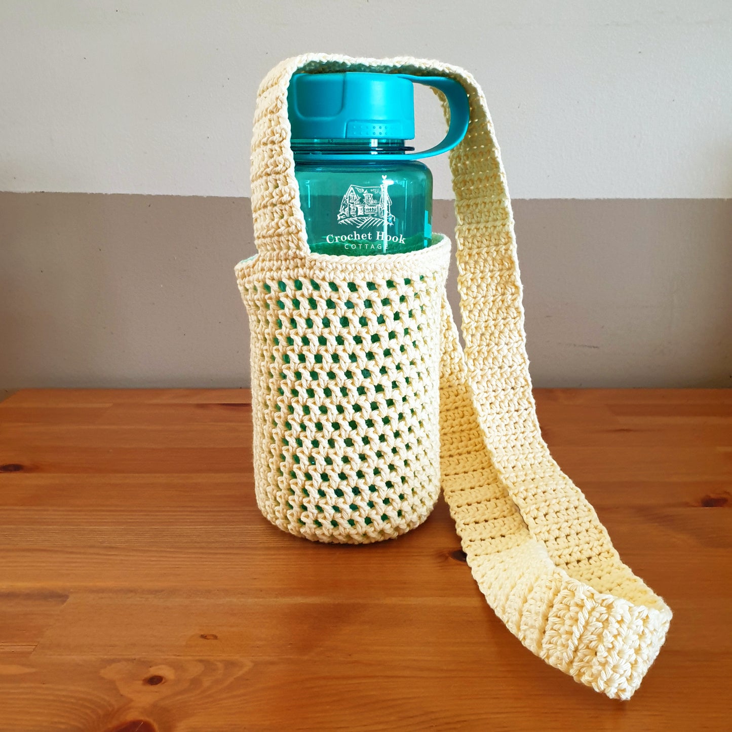 Bottle Holder with Crossbody Strap, Drink Bottle Bag