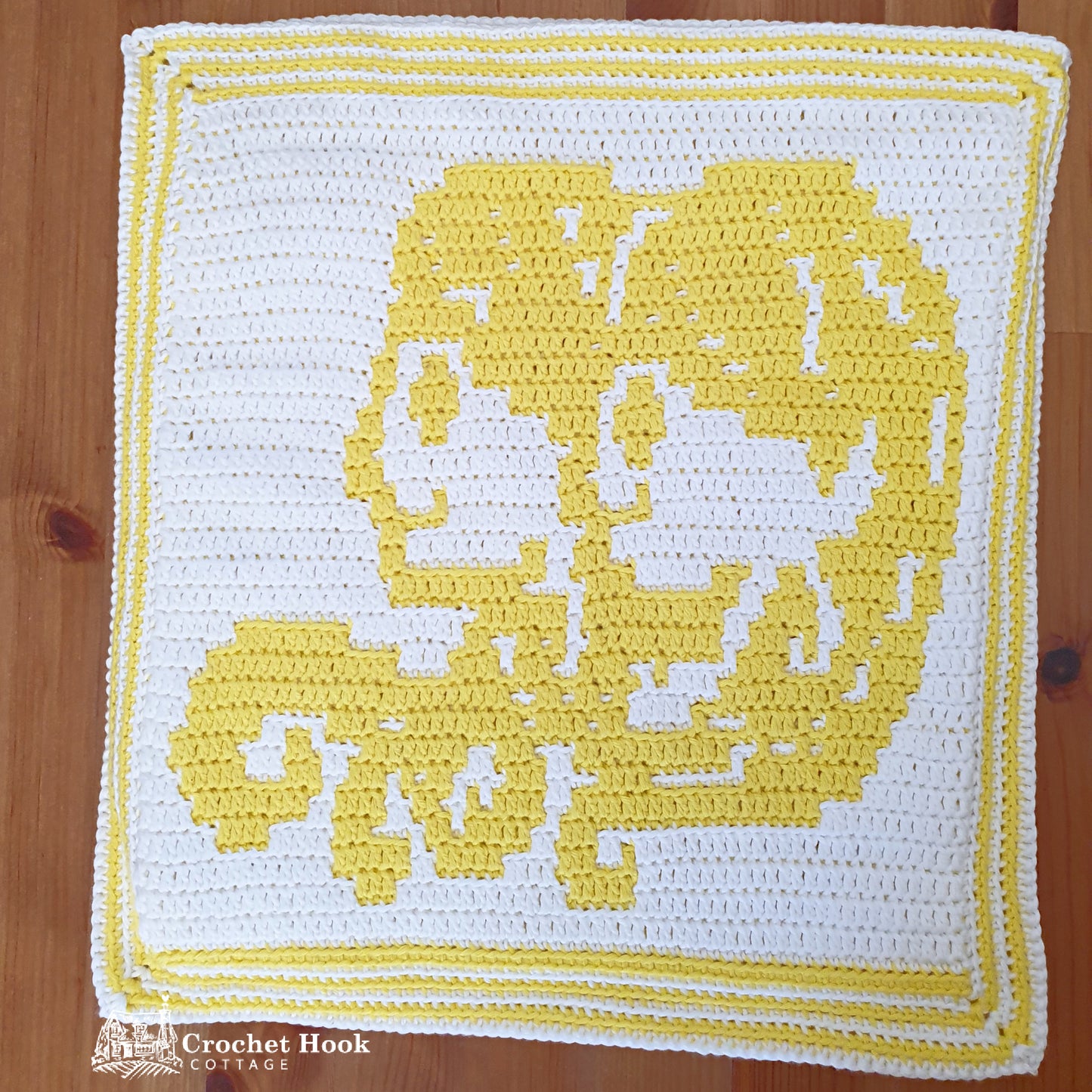 Crochet Pattern - Gemini Cushion Cover - mosaic crochet pattern