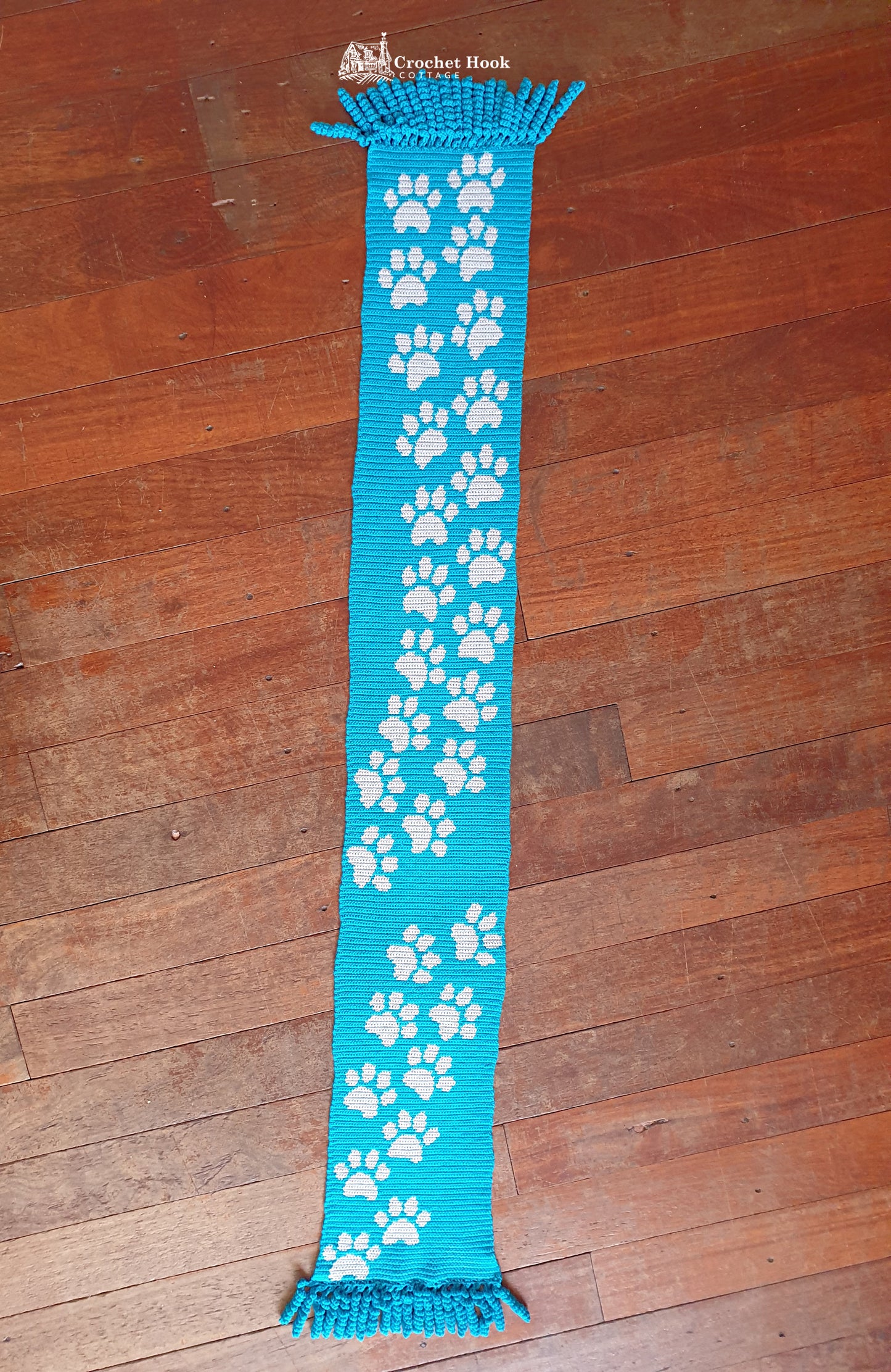 Crochet Pattern - Kitten Paws Scarf