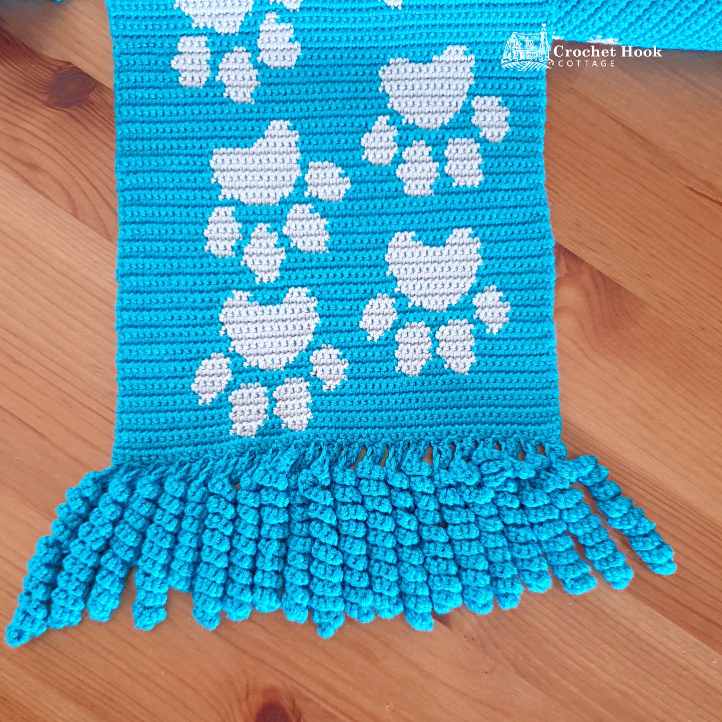 Crochet Pattern - Kitten Paws Scarf