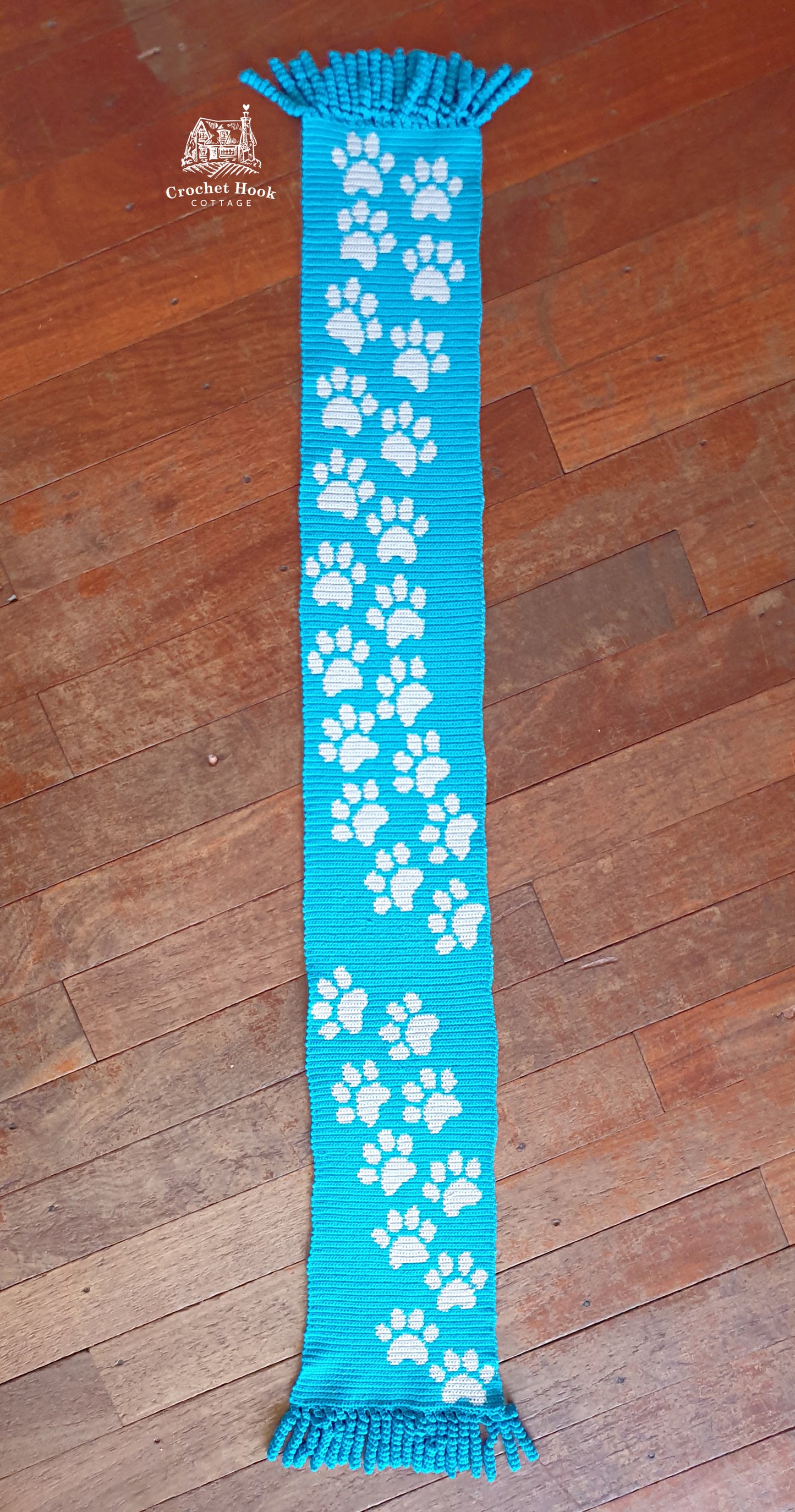 Crochet Pattern - Kitten Paws Scarf