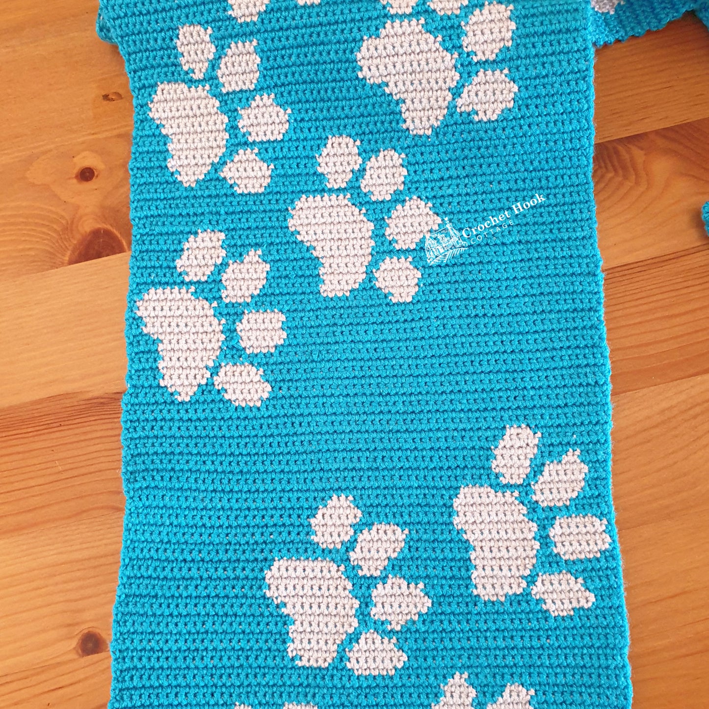 Crochet Pattern - Kitten Paws Scarf