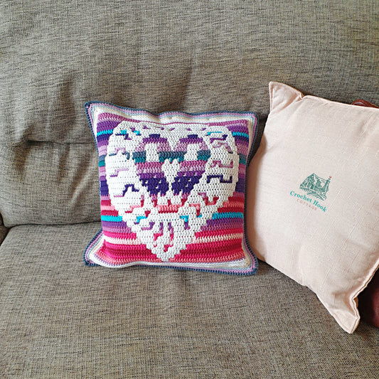 Crochet Pattern - Leo Cushion Cover - mosaic crochet pattern