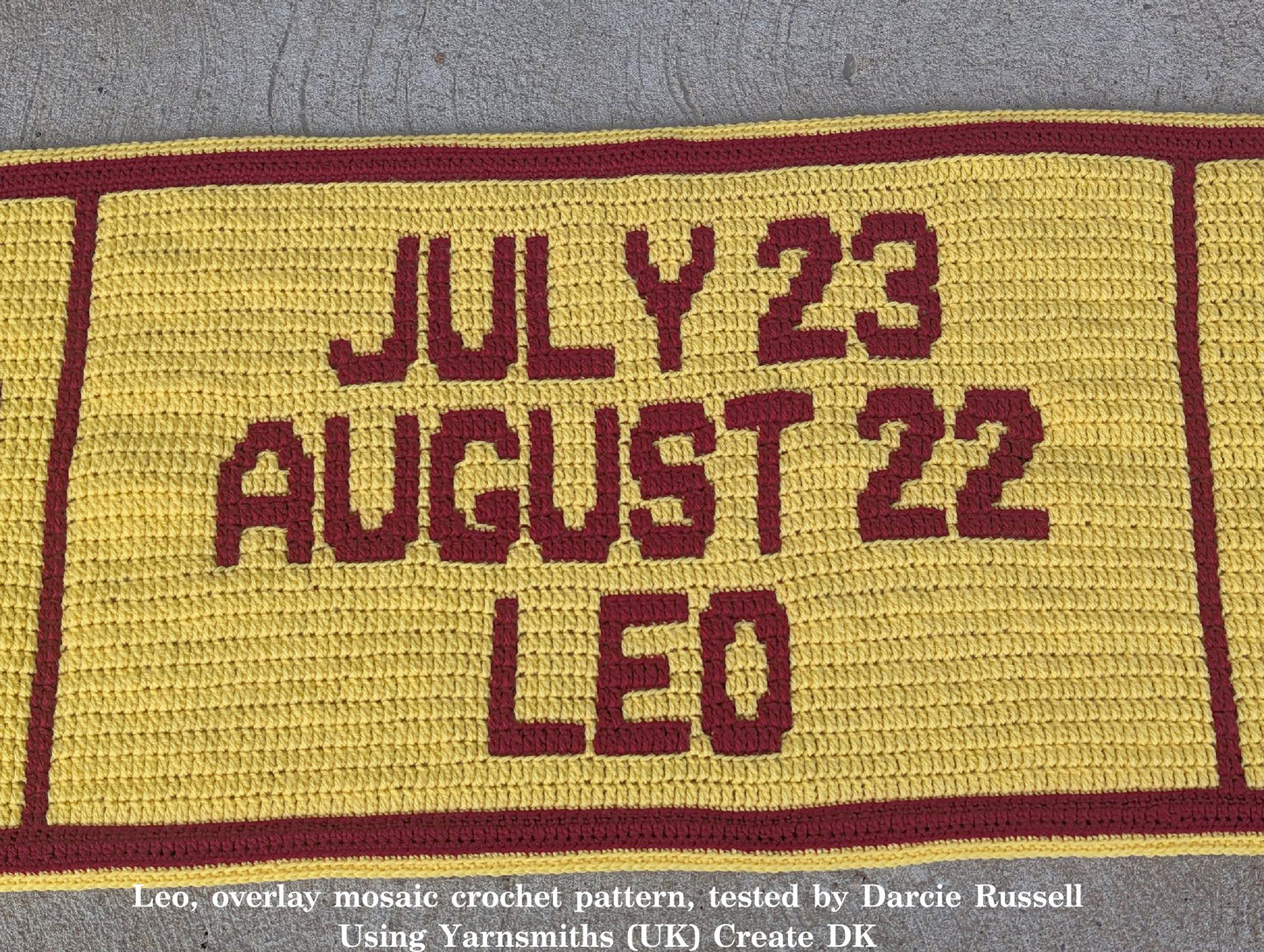 Crochet Pattern - Leo - mosaic crochet pattern
