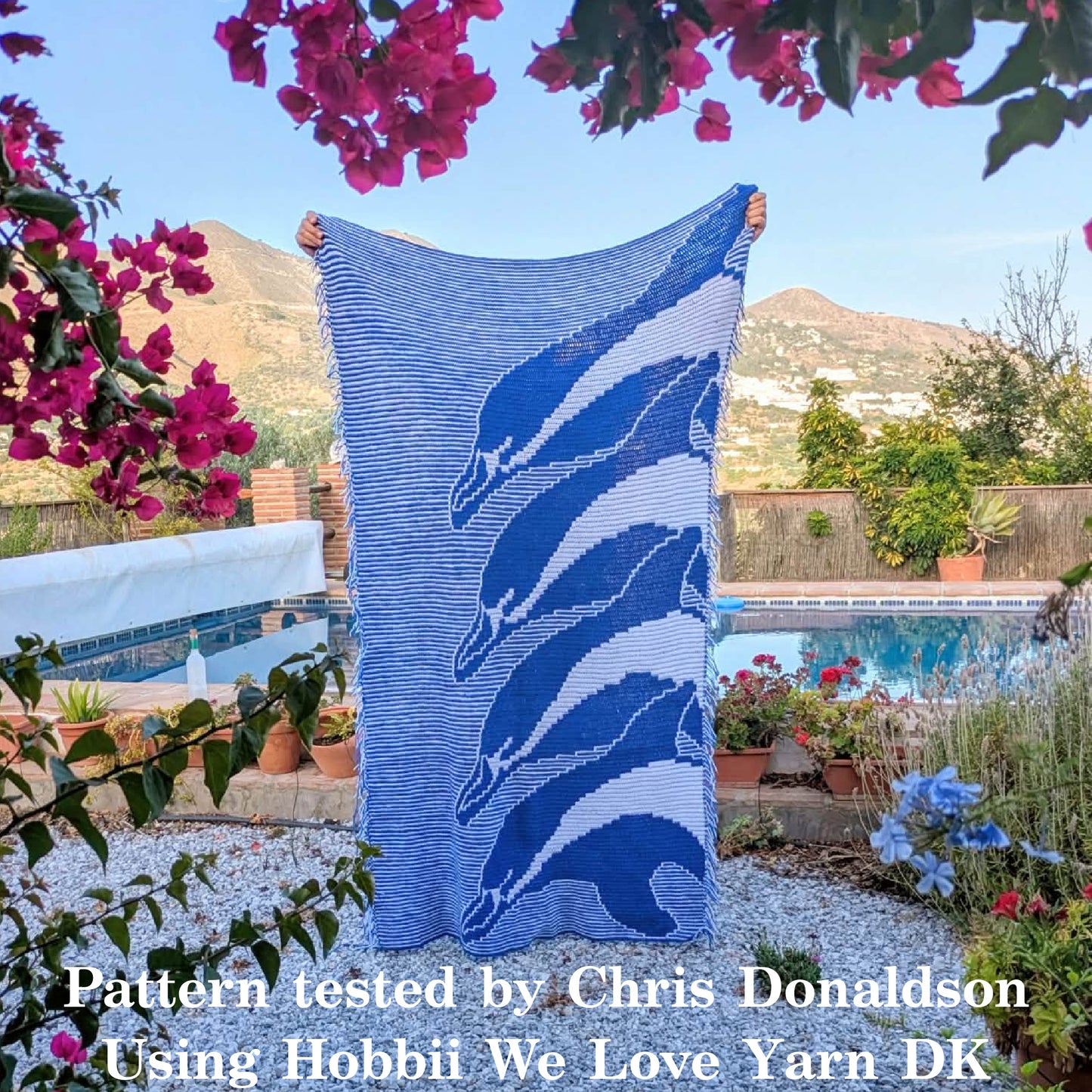 CROCHET PATTERN - Mosaic Dolphins, PDF Digital Download