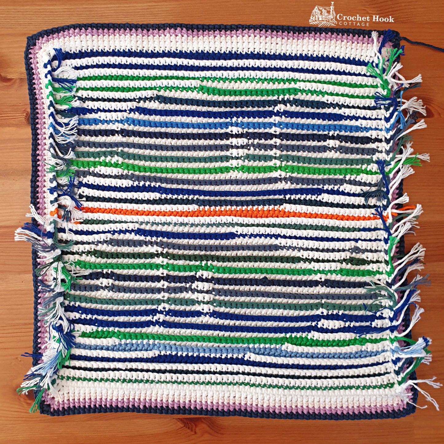 Crochet Pattern - Pisces Cushion Cover - mosaic crochet pattern