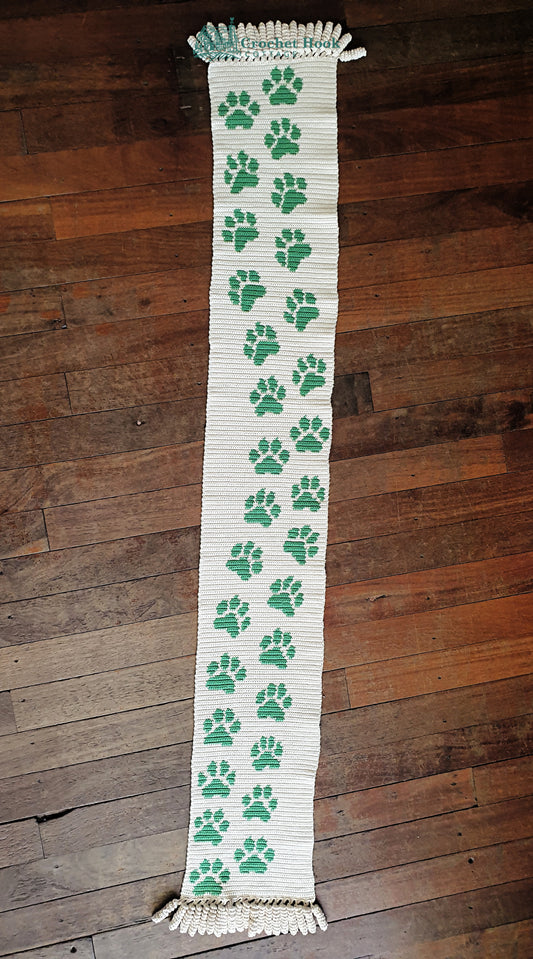 Crochet Pattern - Puppy Paws Scarf