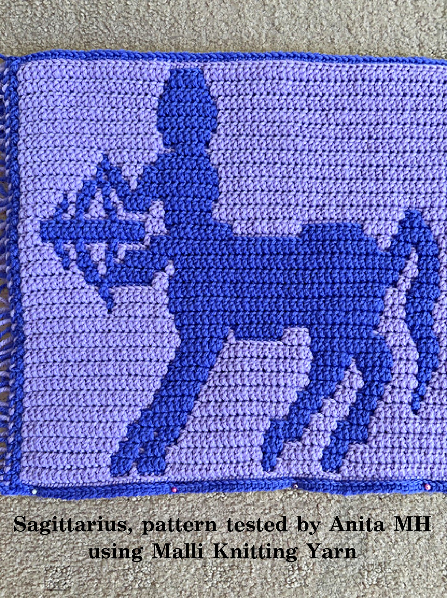 Crochet Pattern - Sagittarius - mosaic crochet pattern