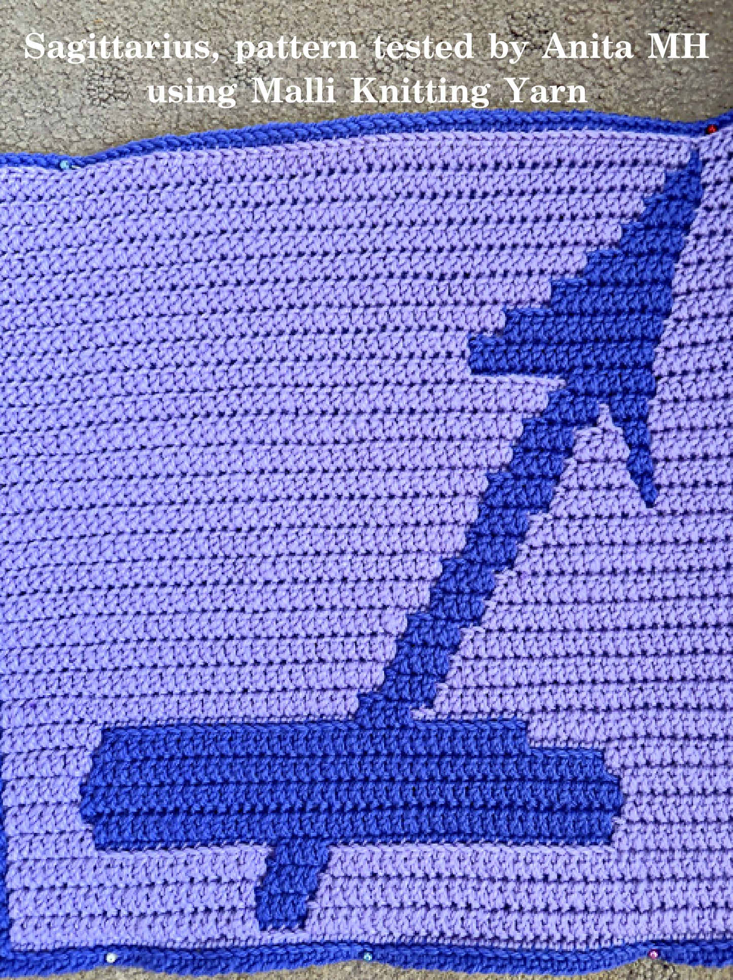 Crochet Pattern - Sagittarius - mosaic crochet pattern