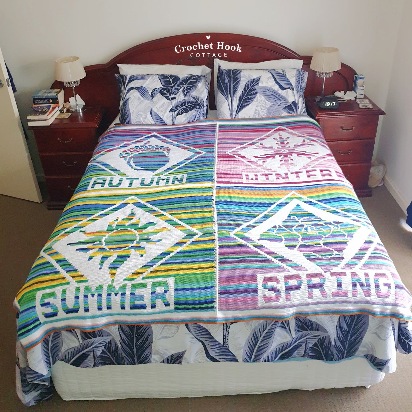 Crochet Pattern - Four Seasons Temperature Blanket