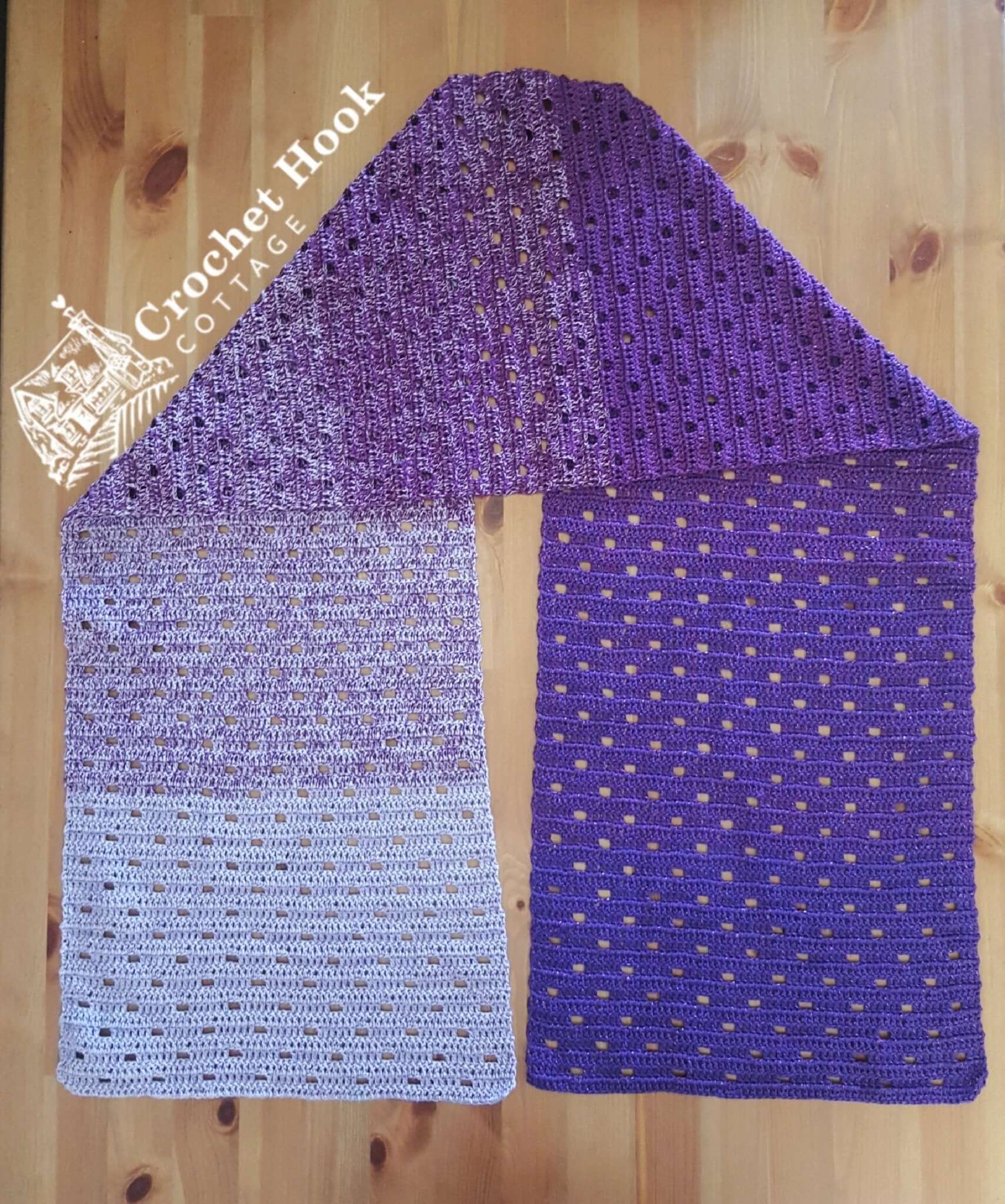 Aurora Scarf - www.crochethookcottage.com