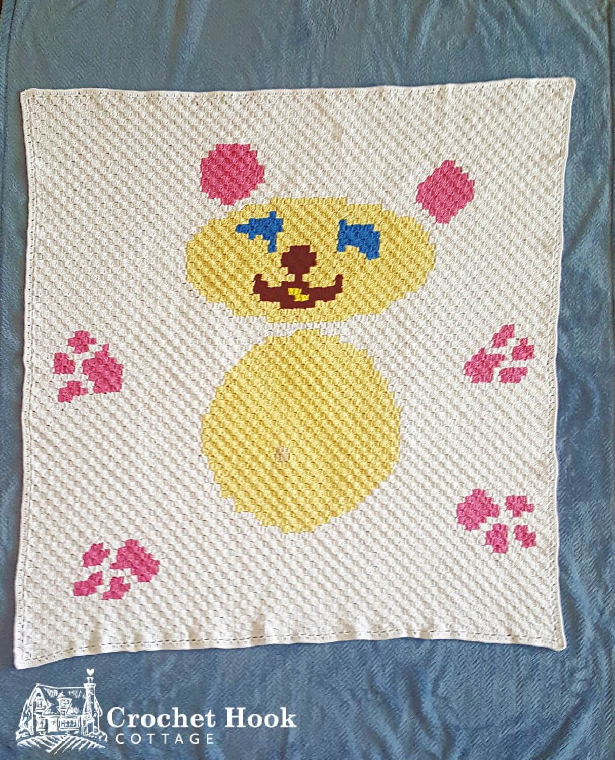 Baby Bear Blanket - www.crochethookcottage.com