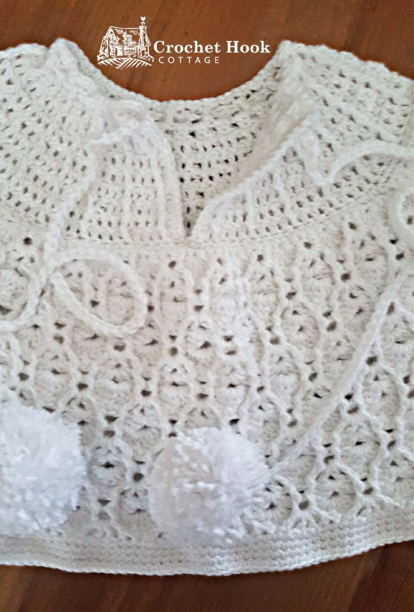 Baby Smock Top and Hat - www.crochethookcottage.com