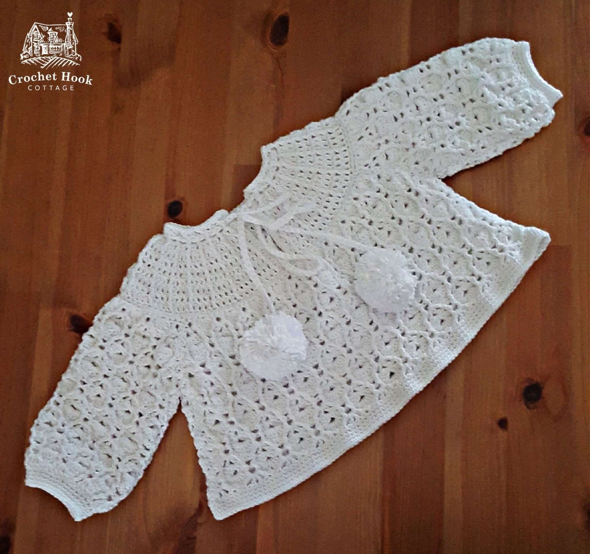 Baby Smock Top and Hat - www.crochethookcottage.com