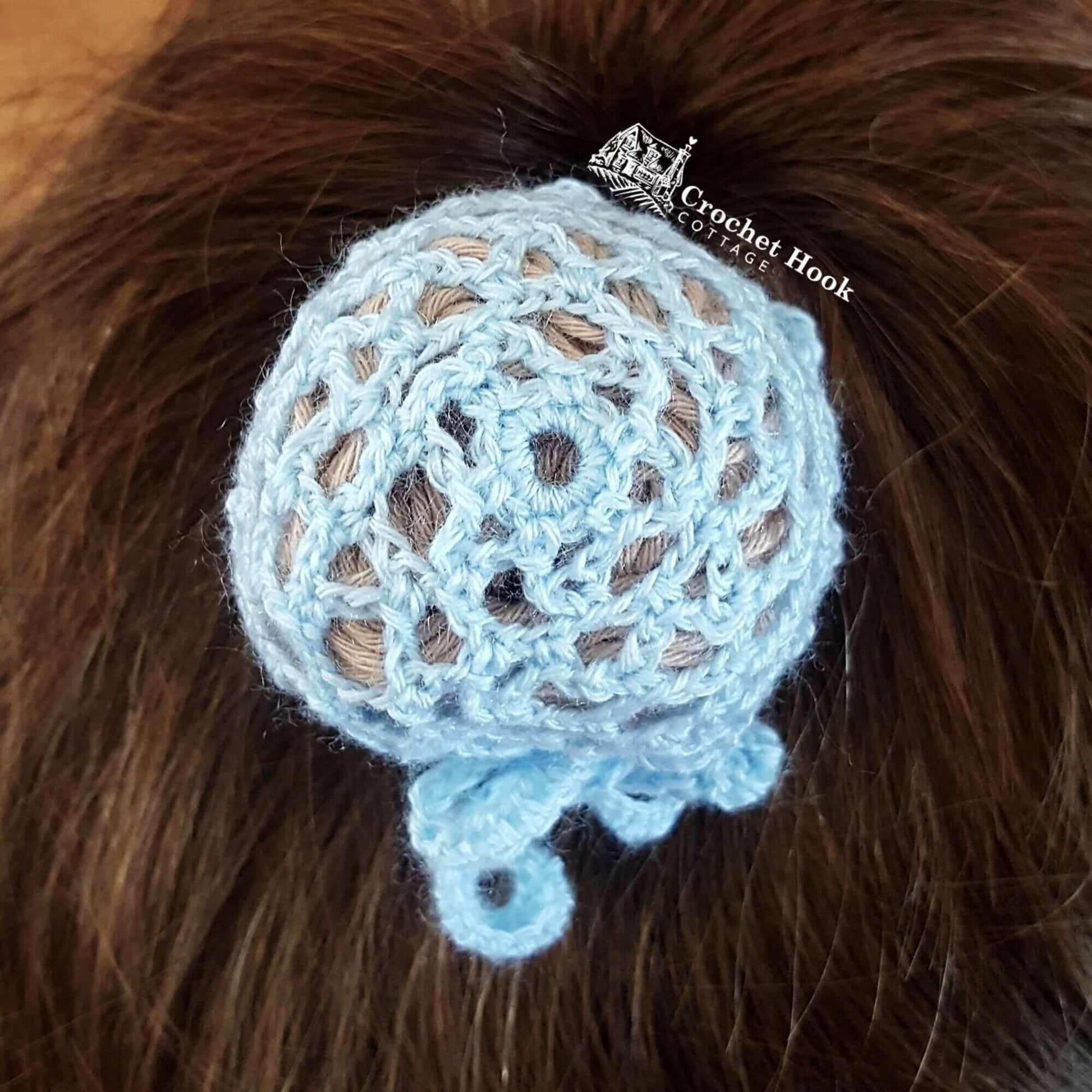 Ballerina Hair Bun Covers, Hair Snoods - www.crochethookcottage.com