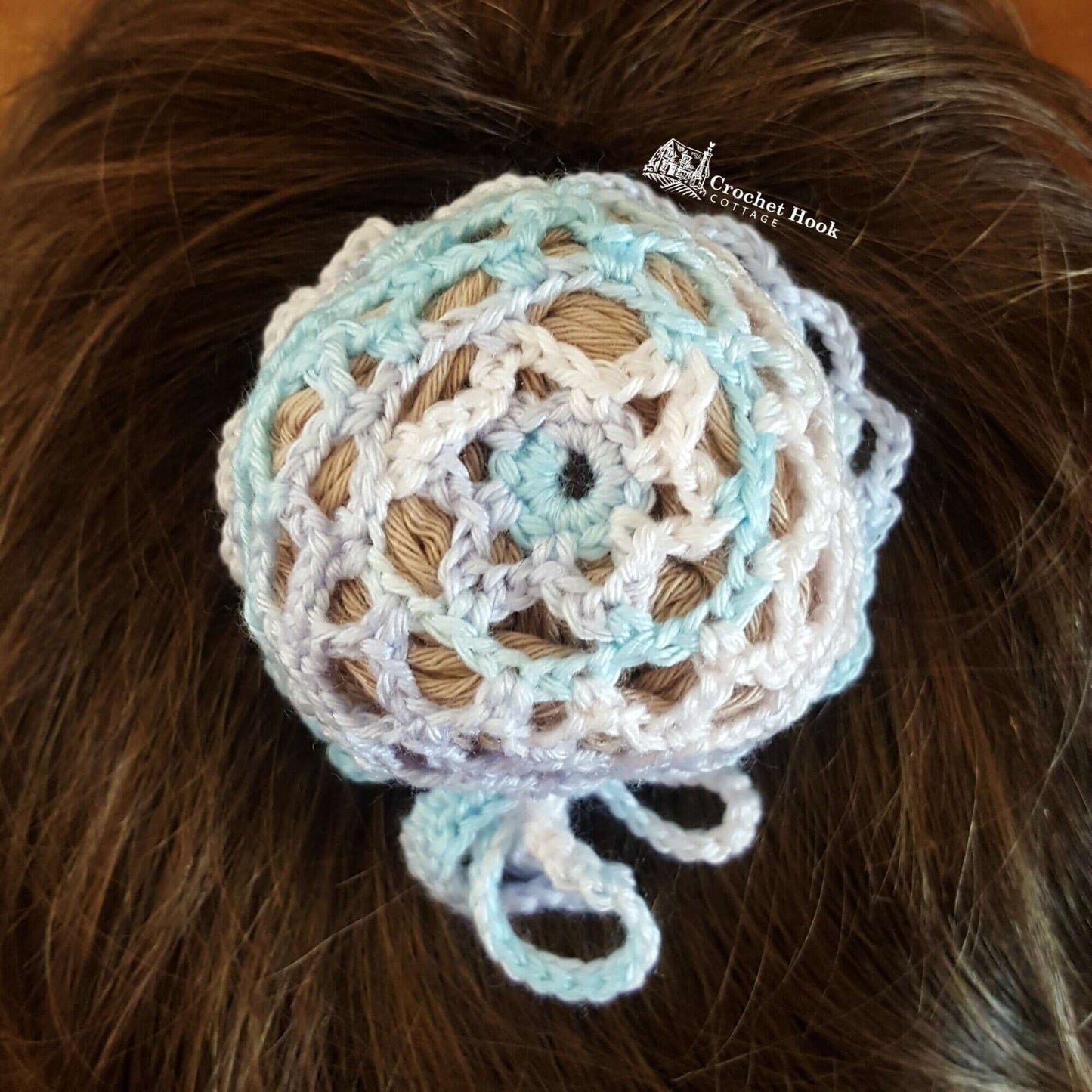 Ballerina Hair Bun Covers, Hair Snoods - www.crochethookcottage.com