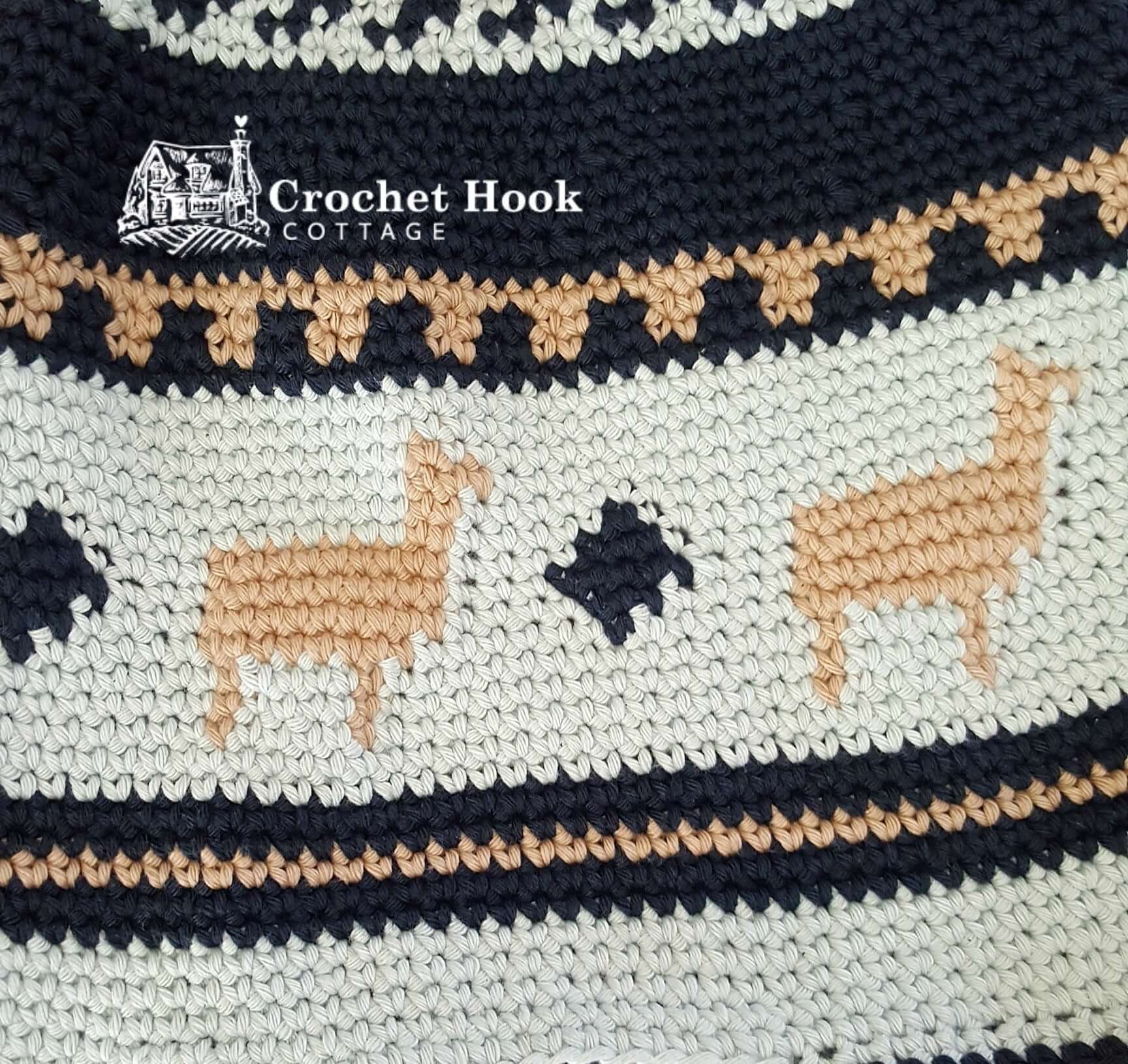 Blue Peruvian Llama Chullo - www.crochethookcottage.com