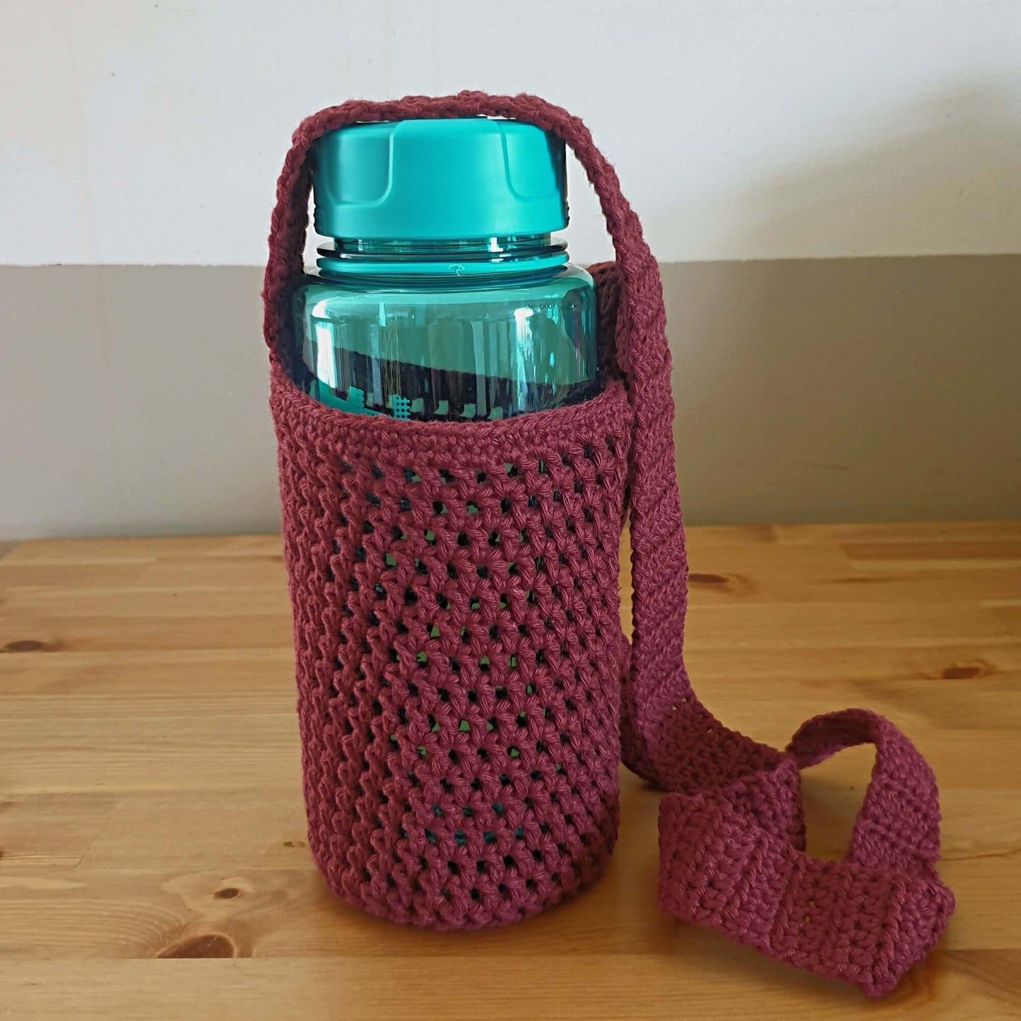 Bottle Holder with Crossbody Strap - www.crochethookcottage.com