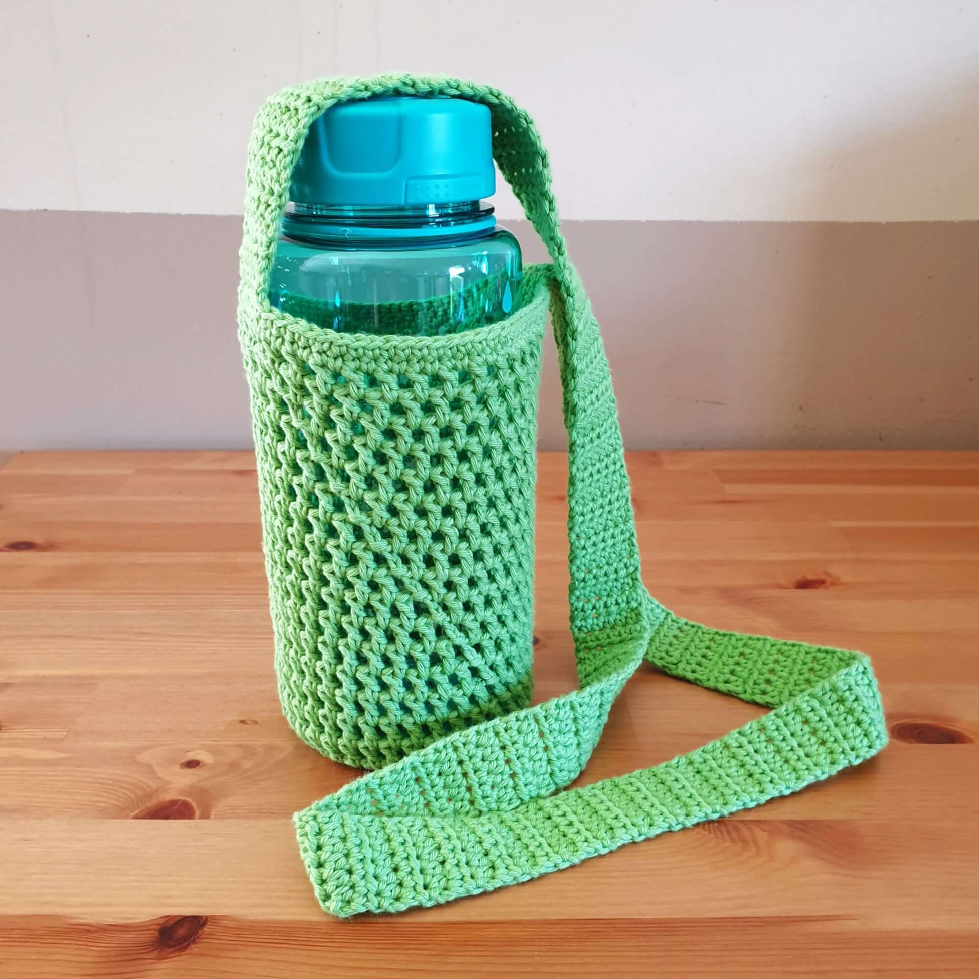 Bottle Holder with Crossbody Strap - www.crochethookcottage.com