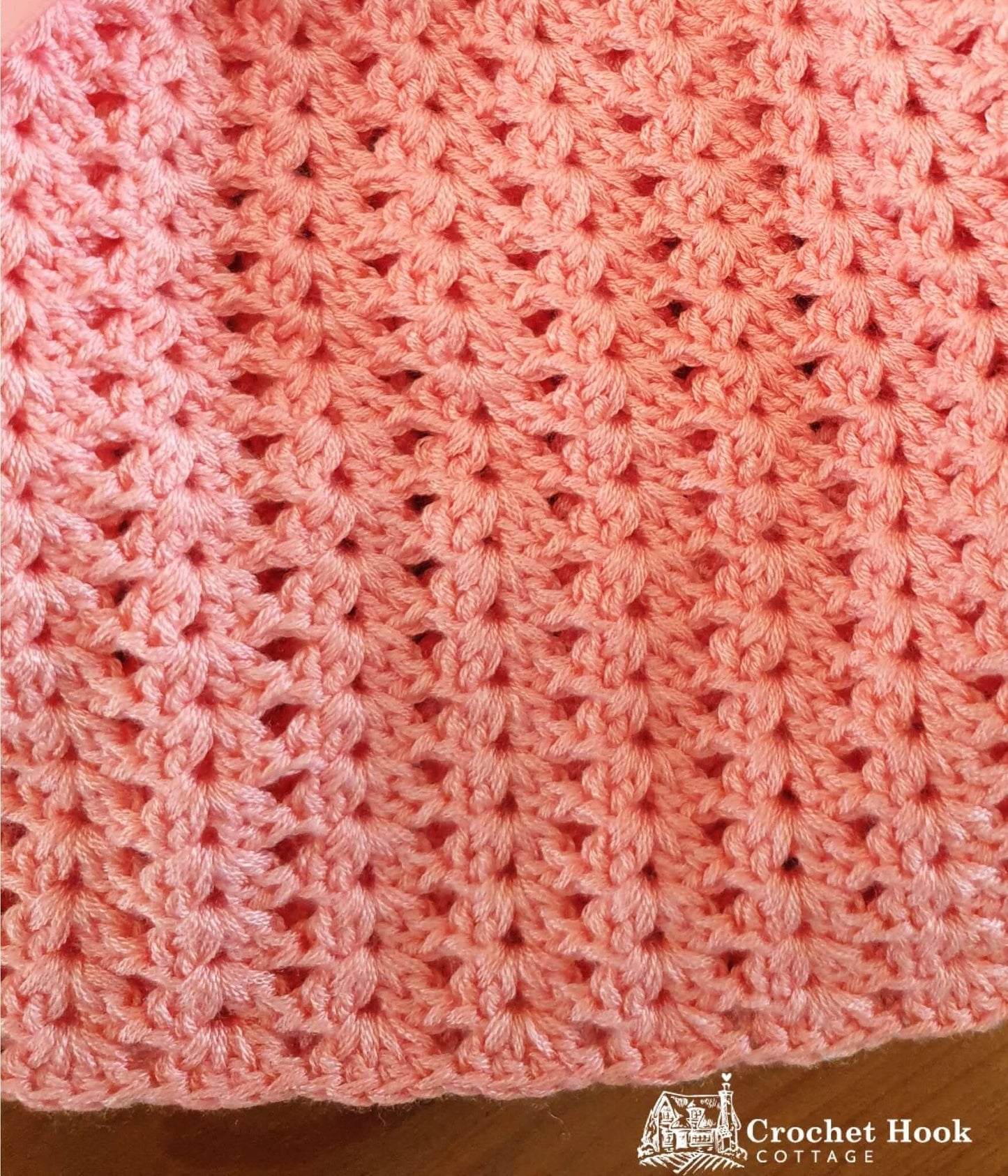 Coral Pink Princess Baby Dress - www.crochethookcottage.com