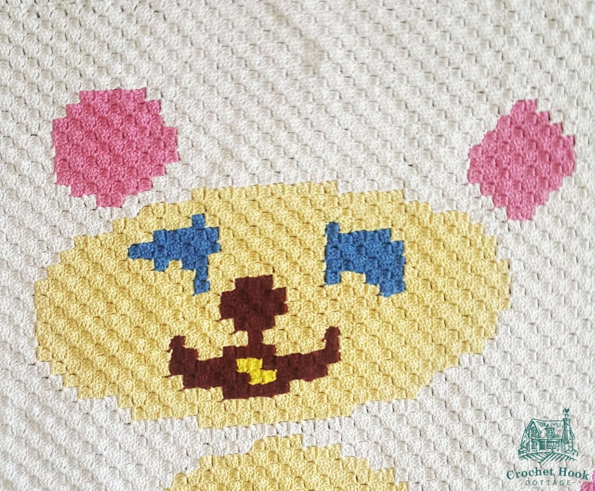 Crochet Pattern - Baby Bear Blanket - US Terminology - www.crochethookcottage.com