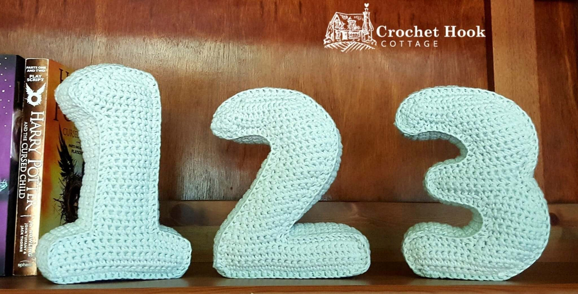 CROCHET PATTERN - soft crochet numbers, US Terminology - www.crochethookcottage.com