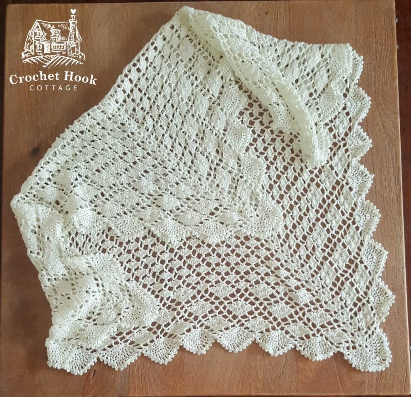 Gardenia Shawl - www.crochethookcottage.com