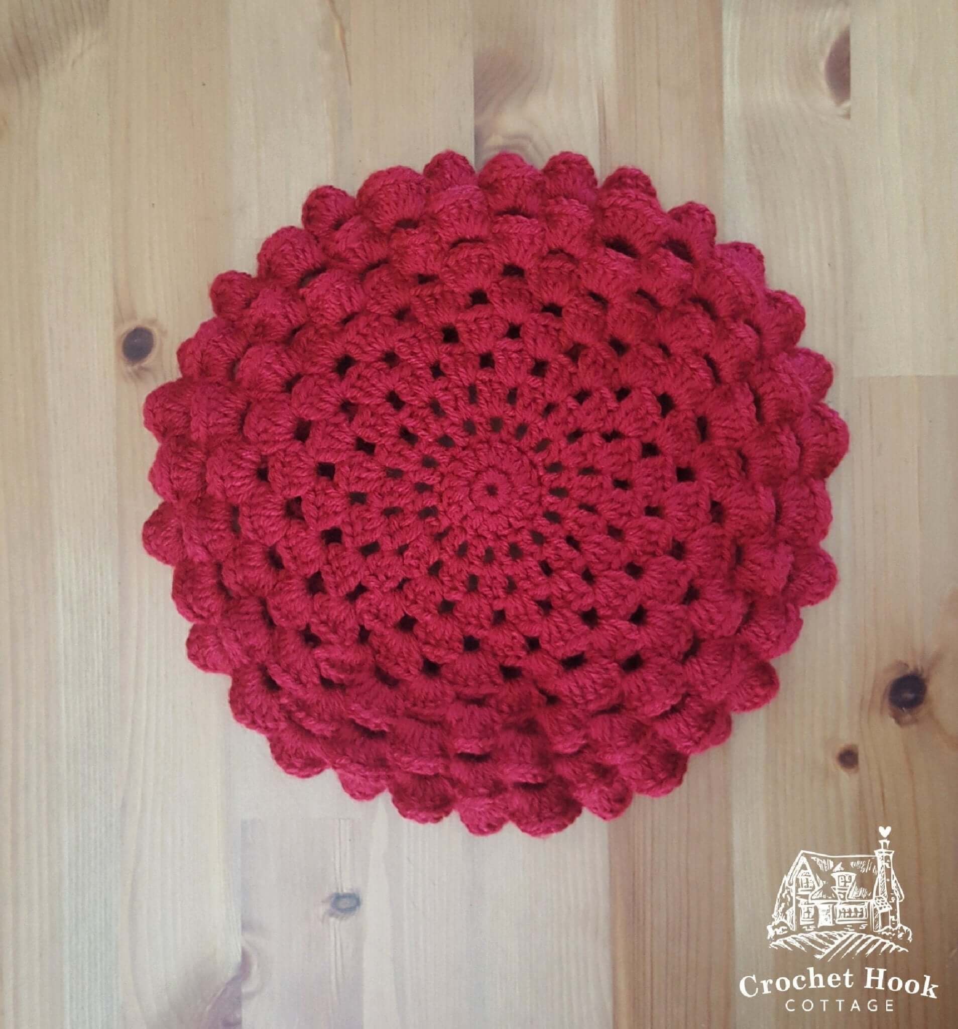 Greta Beret - www.crochethookcottage.com