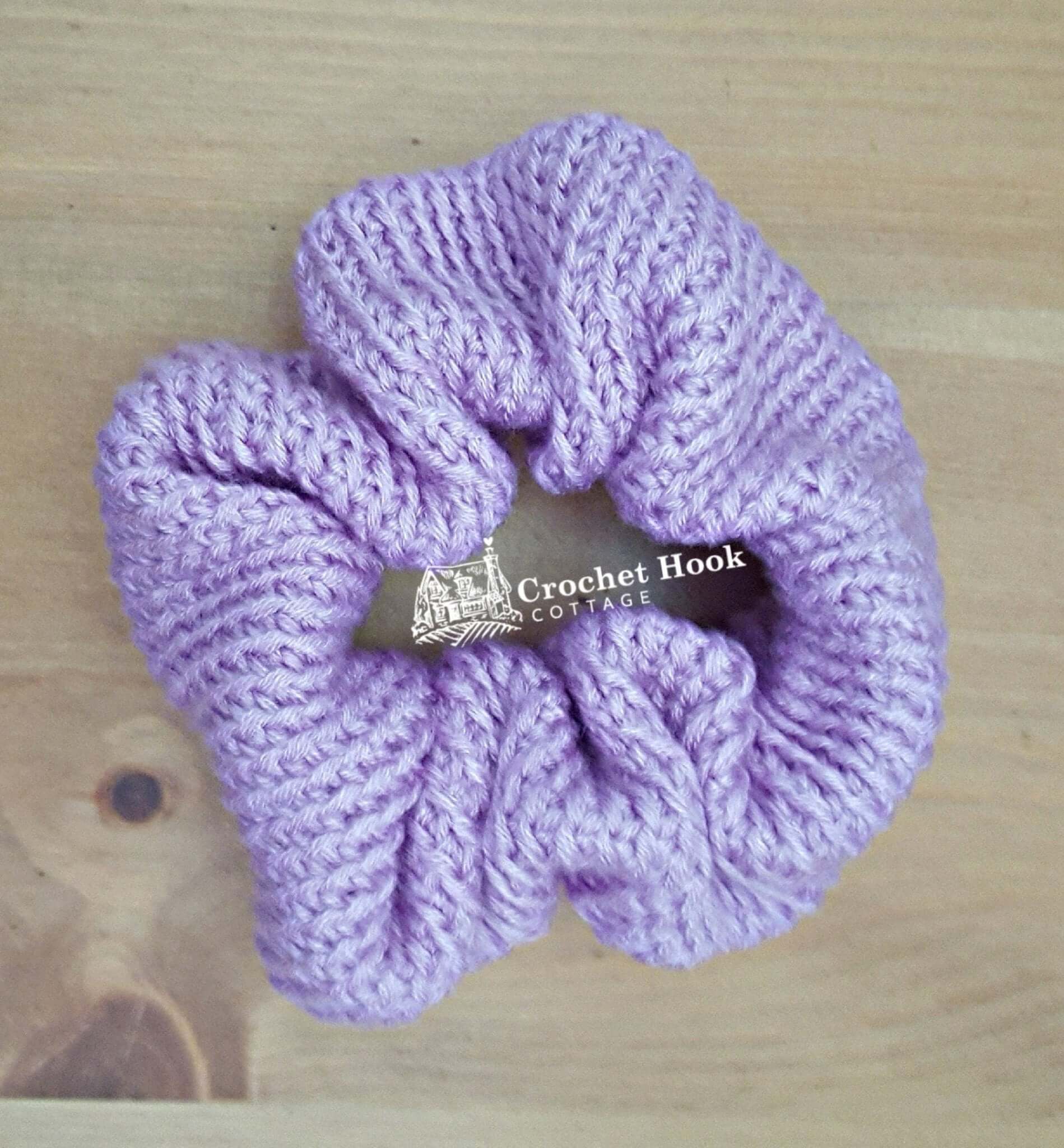 Hair Scrunchies, available in assorted colours - www.crochethookcottage.com