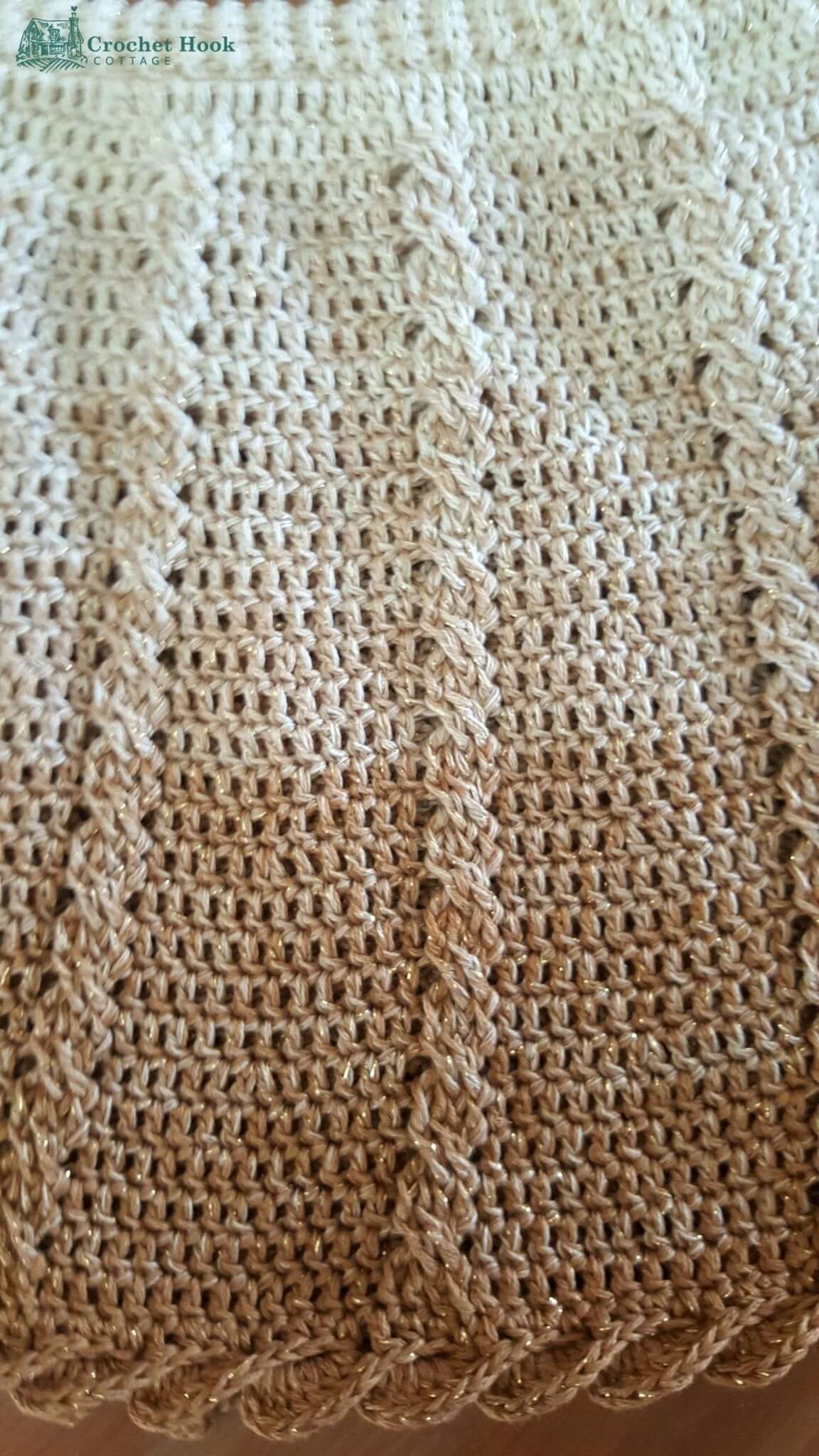 Ladies Short Cable Poncho - www.crochethookcottage.com