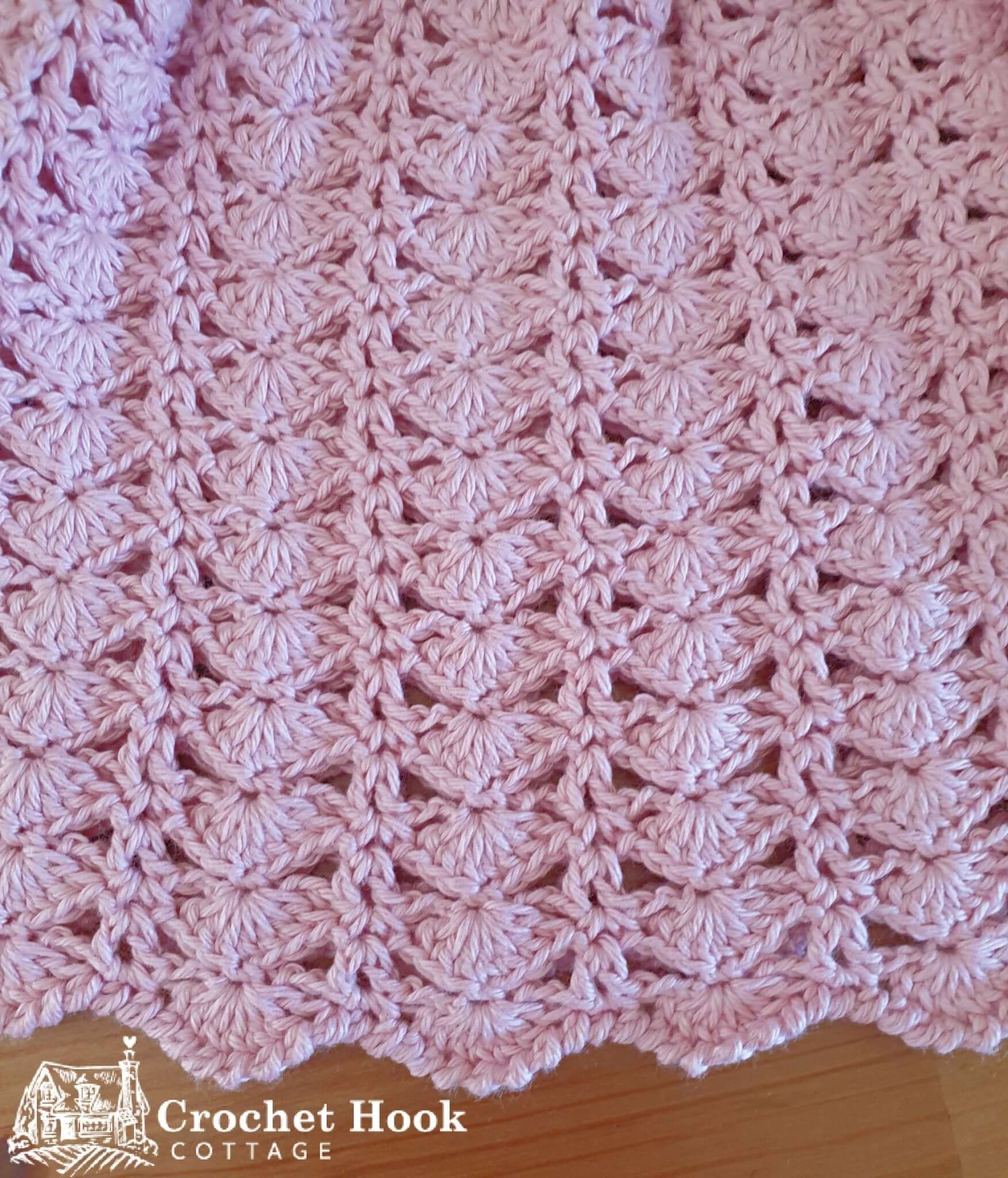 Light Rose Joyce Baby Dress - www.crochethookcottage.com