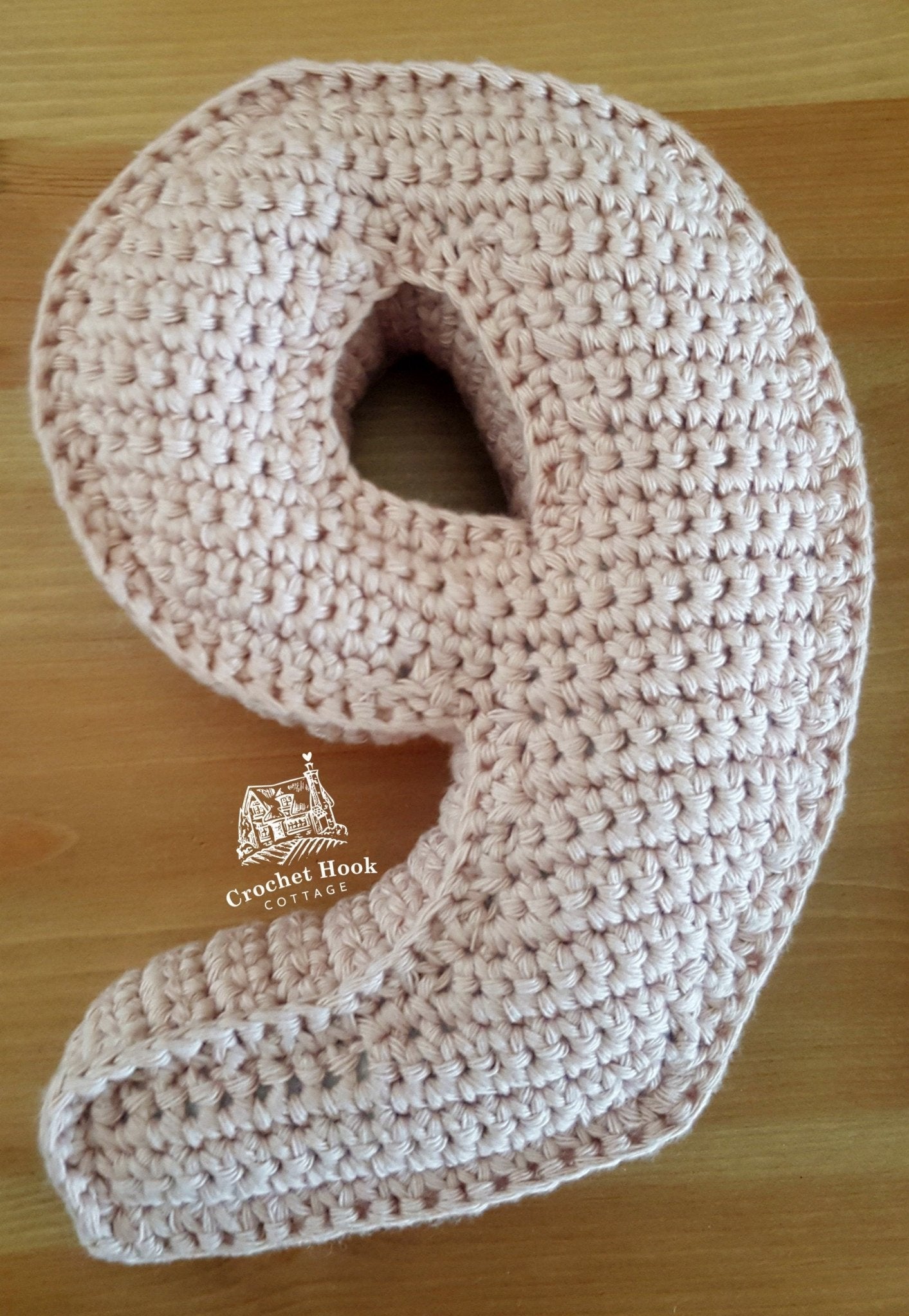 Number Nine, Crochet Numbers, 3D soft numerals - www.crochethookcottage.com