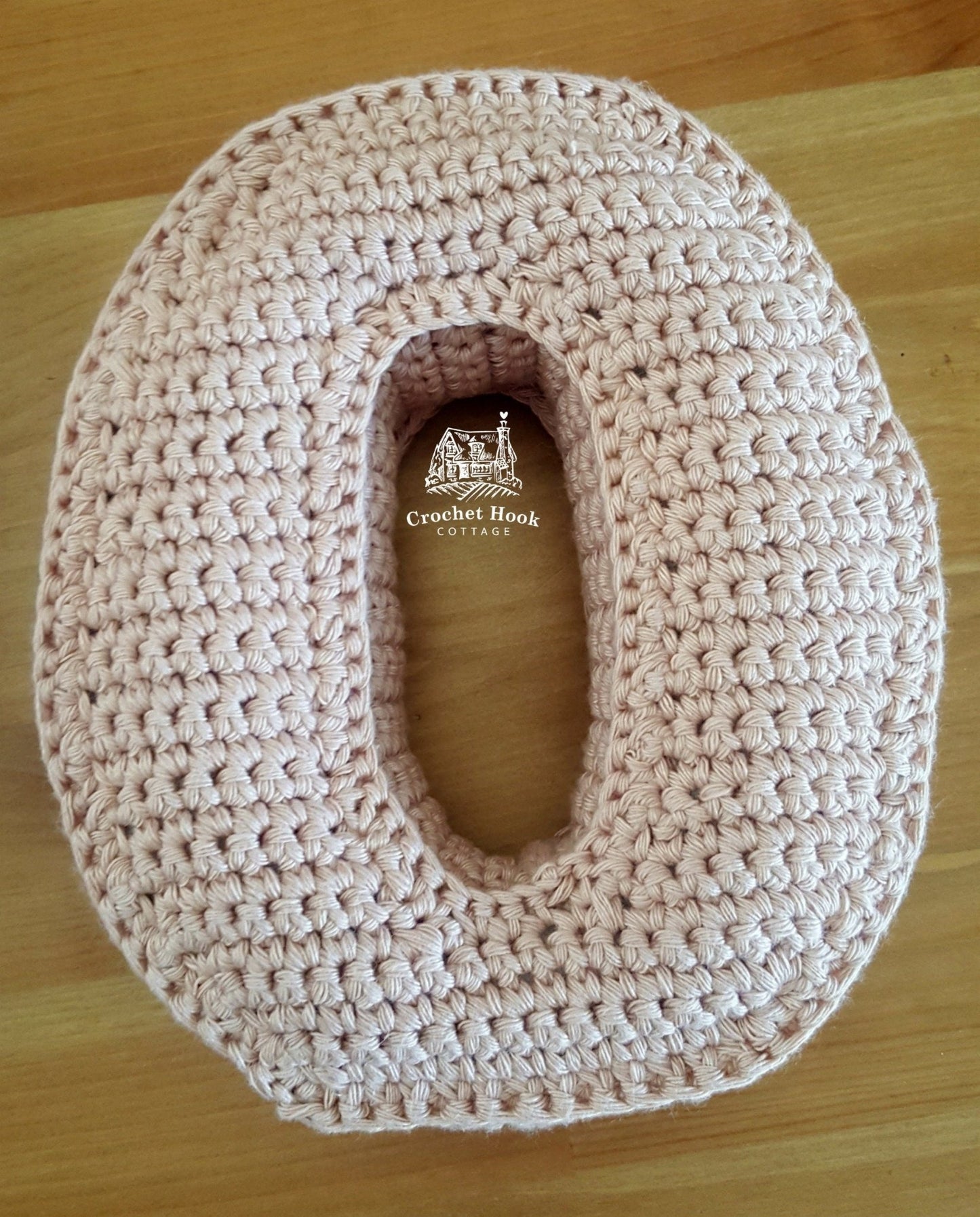 Number Zero, Crochet Numbers, 3D soft numerals - www.crochethookcottage.com