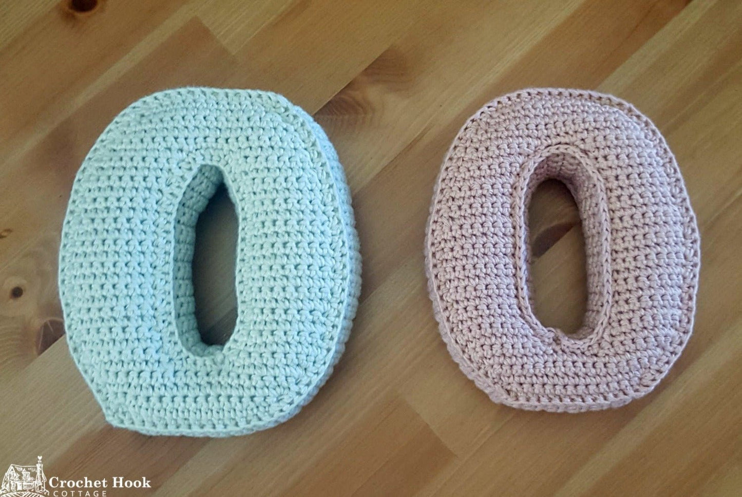 Number Zero, Crochet Numbers, 3D soft numerals - www.crochethookcottage.com