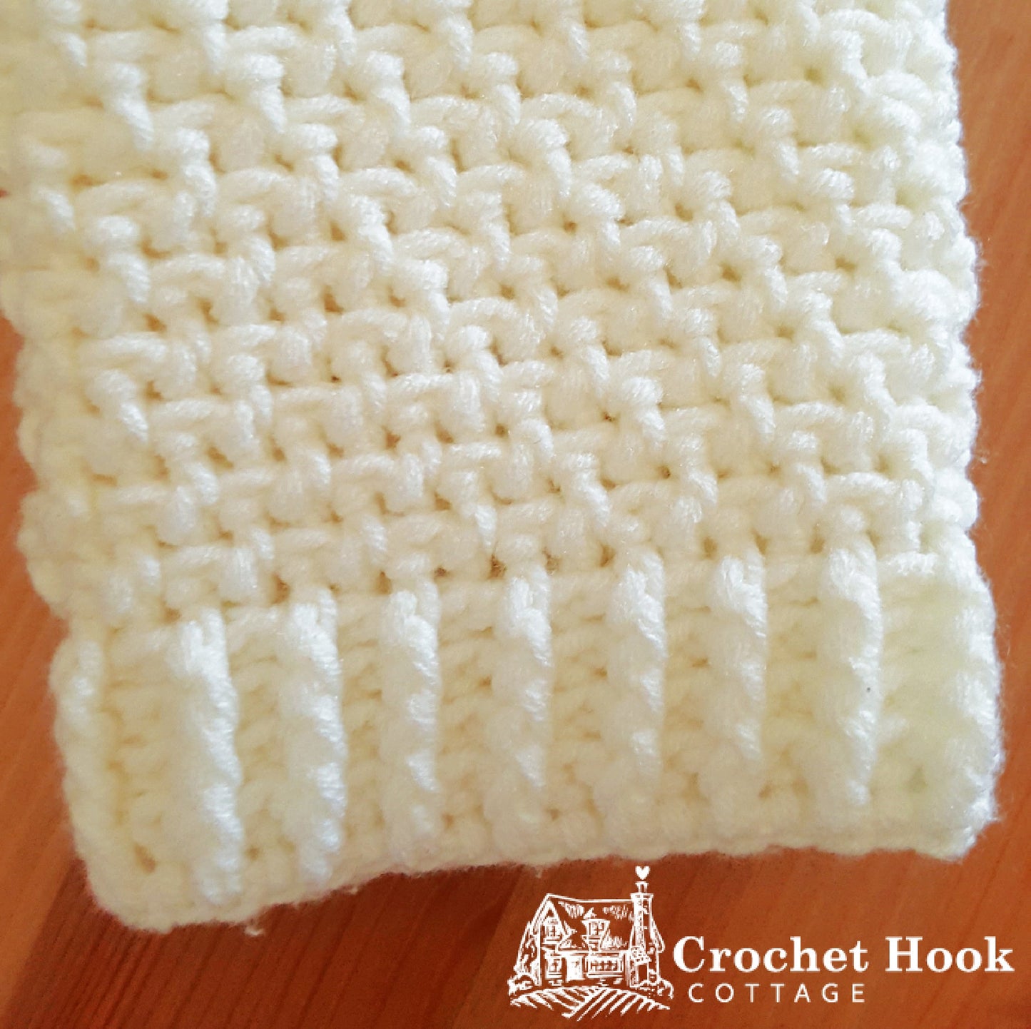 Off-White Fingerless Gloves - www.crochethookcottage.com