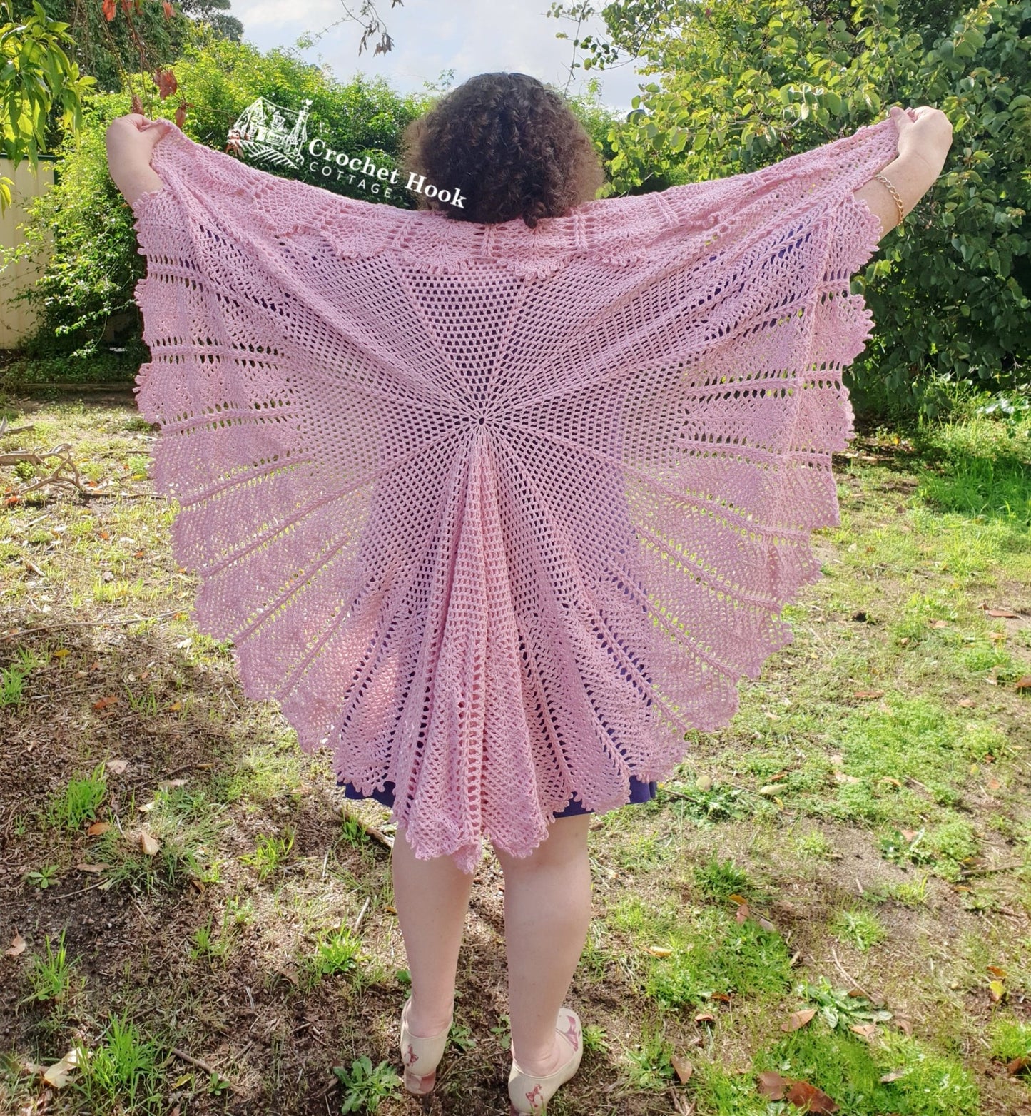 Waterlily Circular Shawl - www.crochethookcottage.com