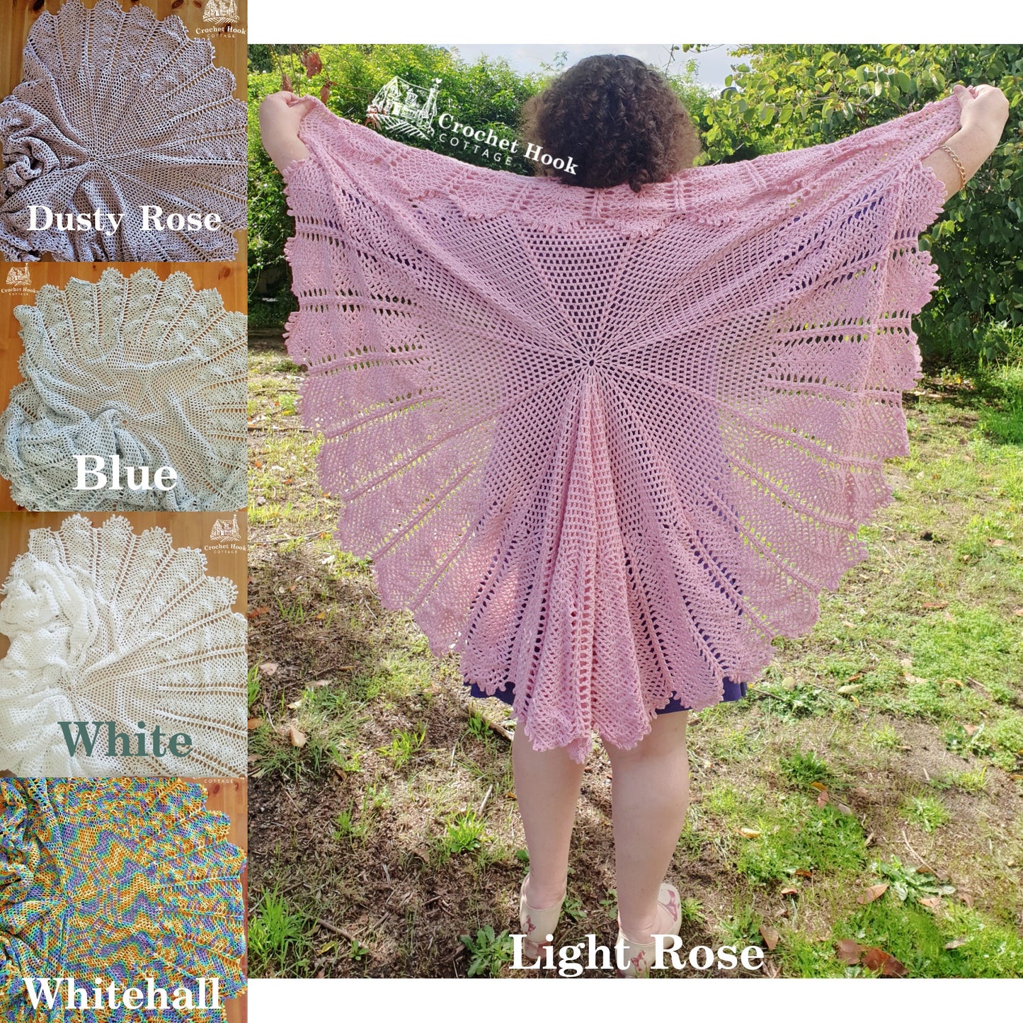 Waterlily Circular Shawl - www.crochethookcottage.com