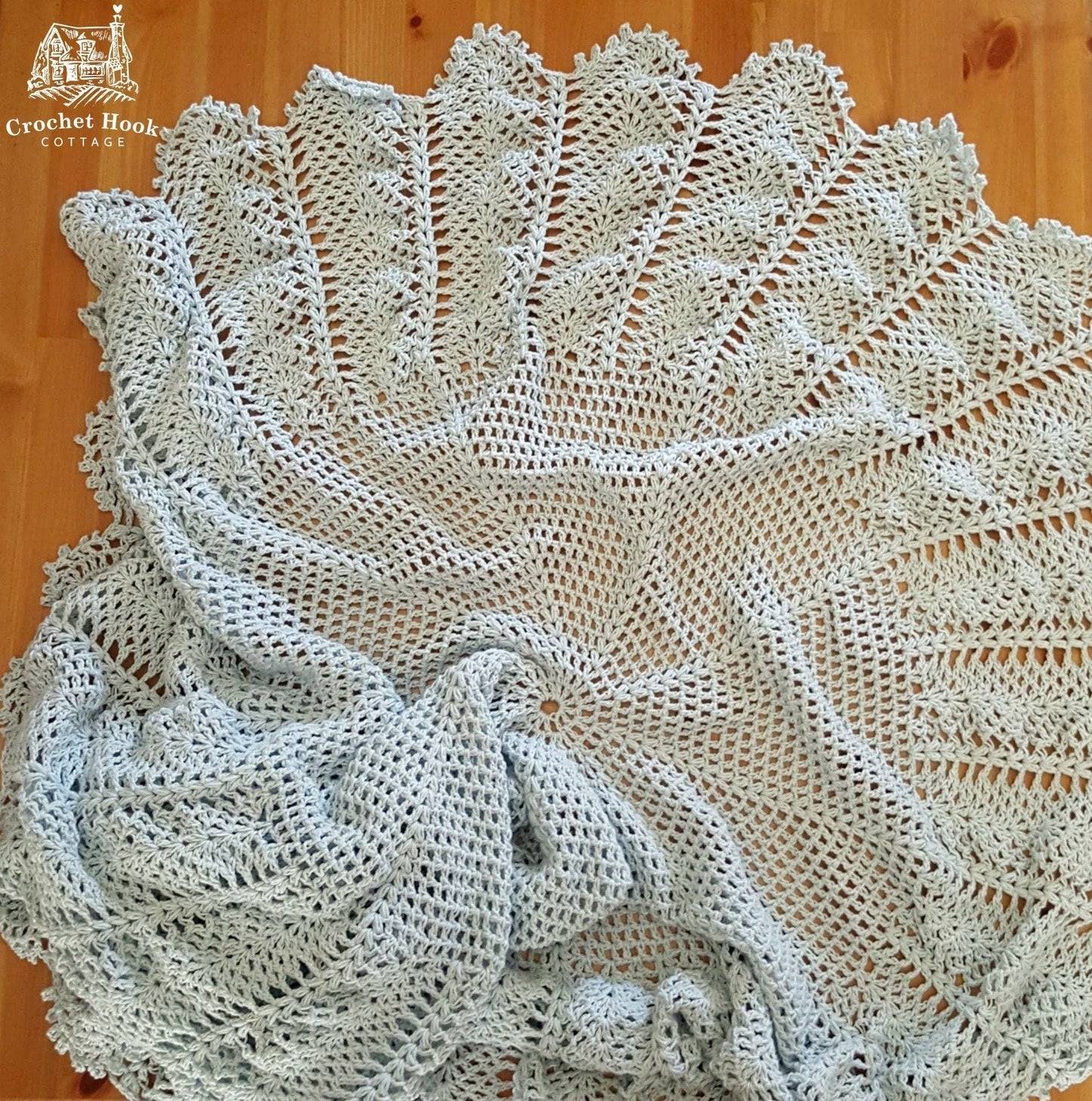 Waterlily Circular Shawl - www.crochethookcottage.com