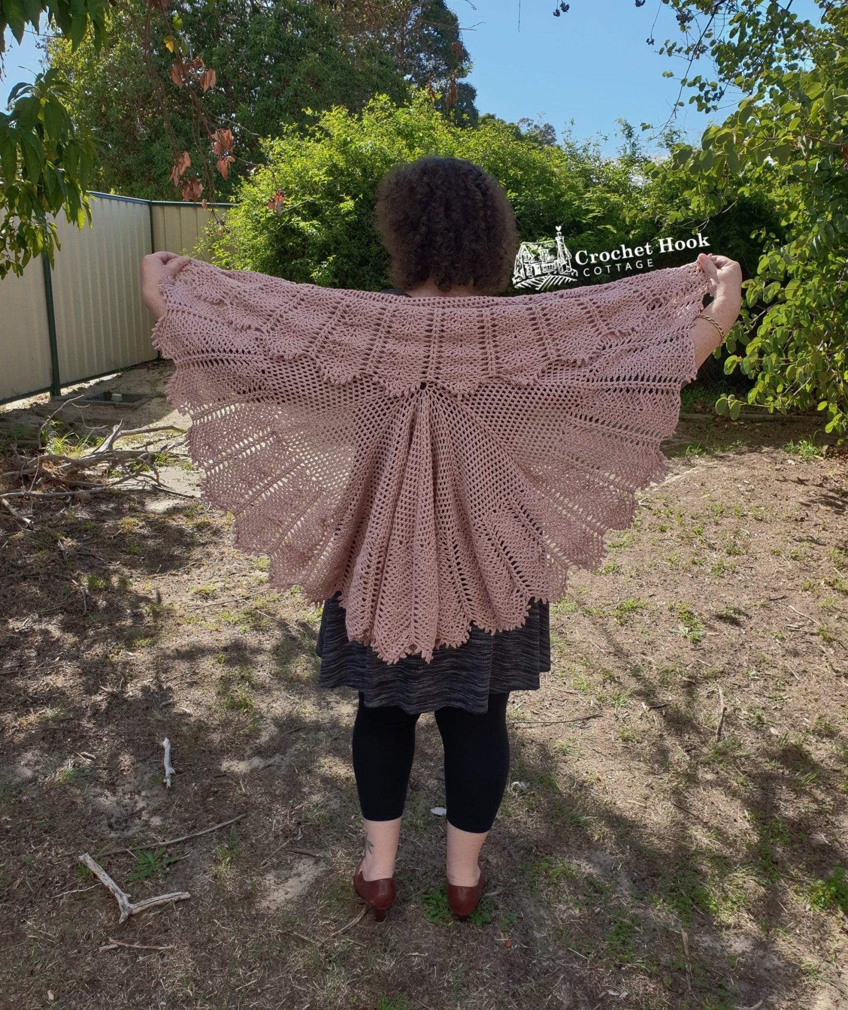 Waterlily Circular Shawl - www.crochethookcottage.com