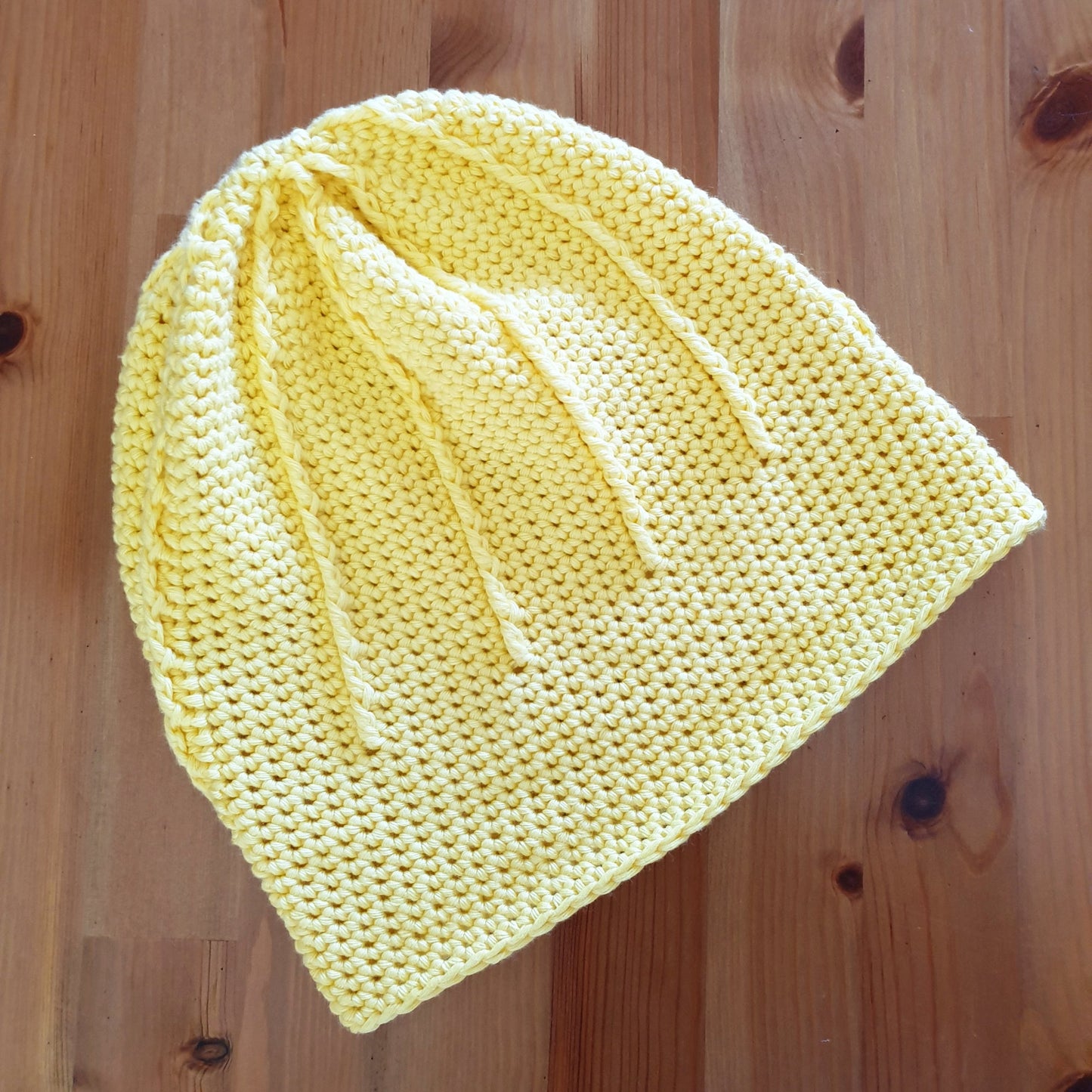 Yellow Rolled Brim Slouchy Beanie, 2 styles in 1 convertible beanie, slouchy style - www.crochethookcottage.com