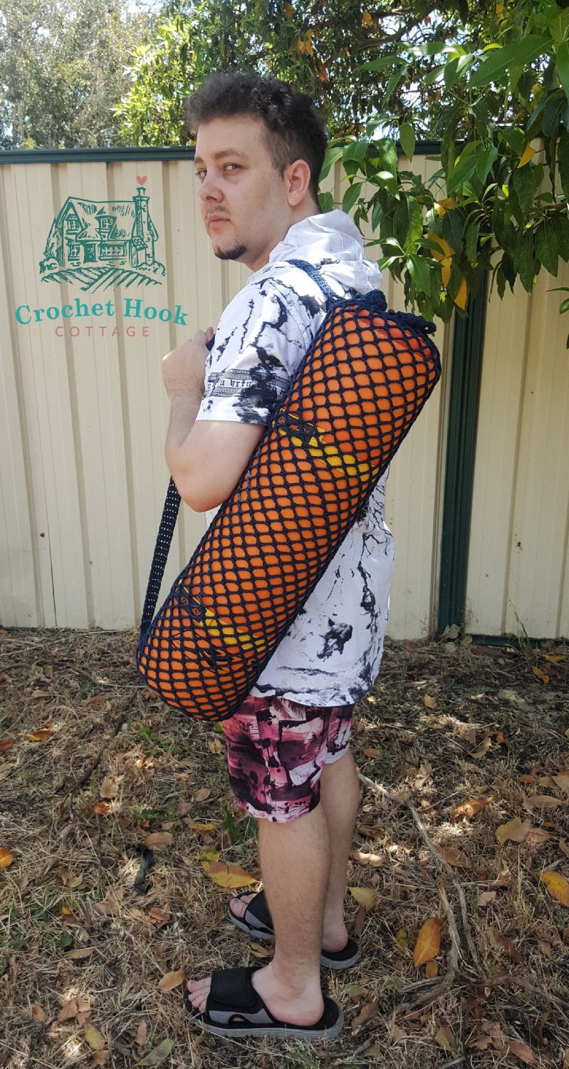 Yoga Mat Bag - www.crochethookcottage.com